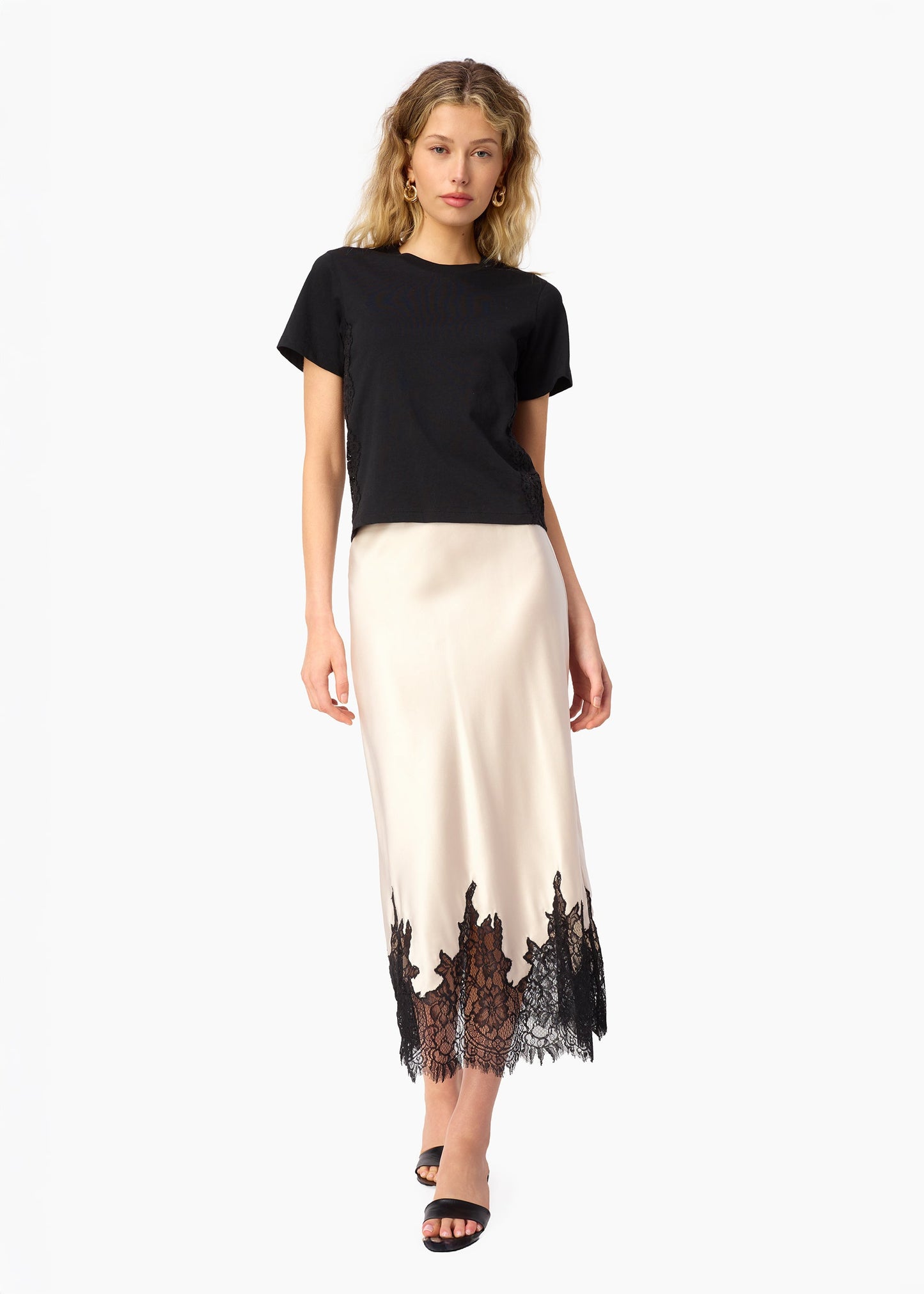 T-shirt en coton Ebra noir