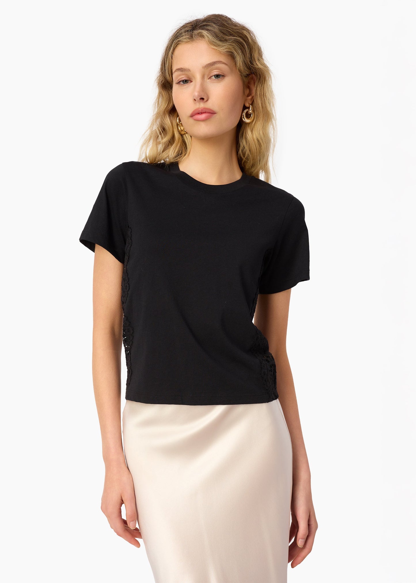 T-shirt en coton Ebra noir