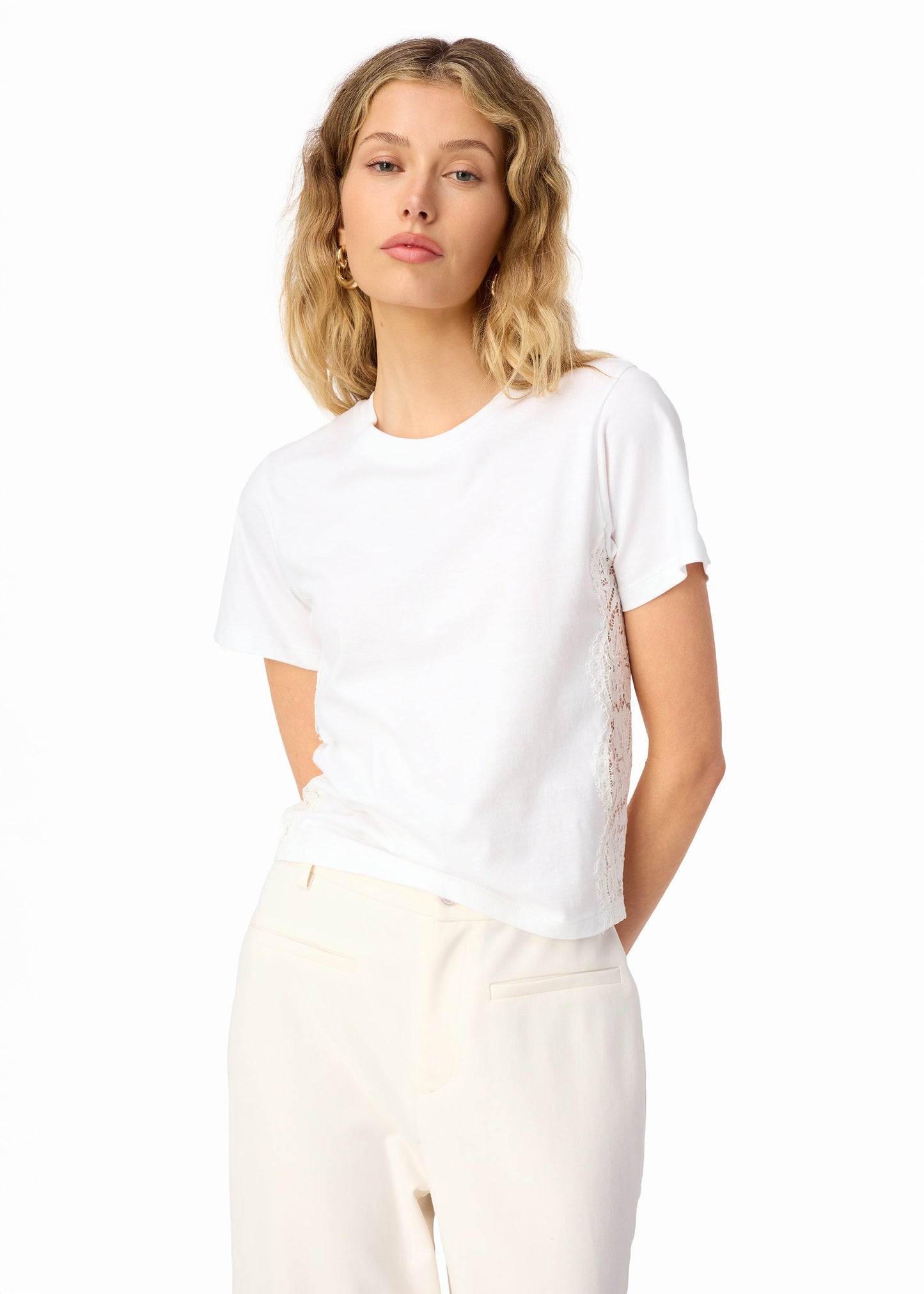 T-shirt en coton Ebra blanc