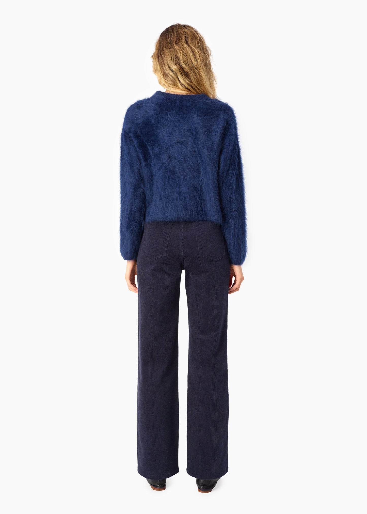 Pull en cachemire Niall bleu marine