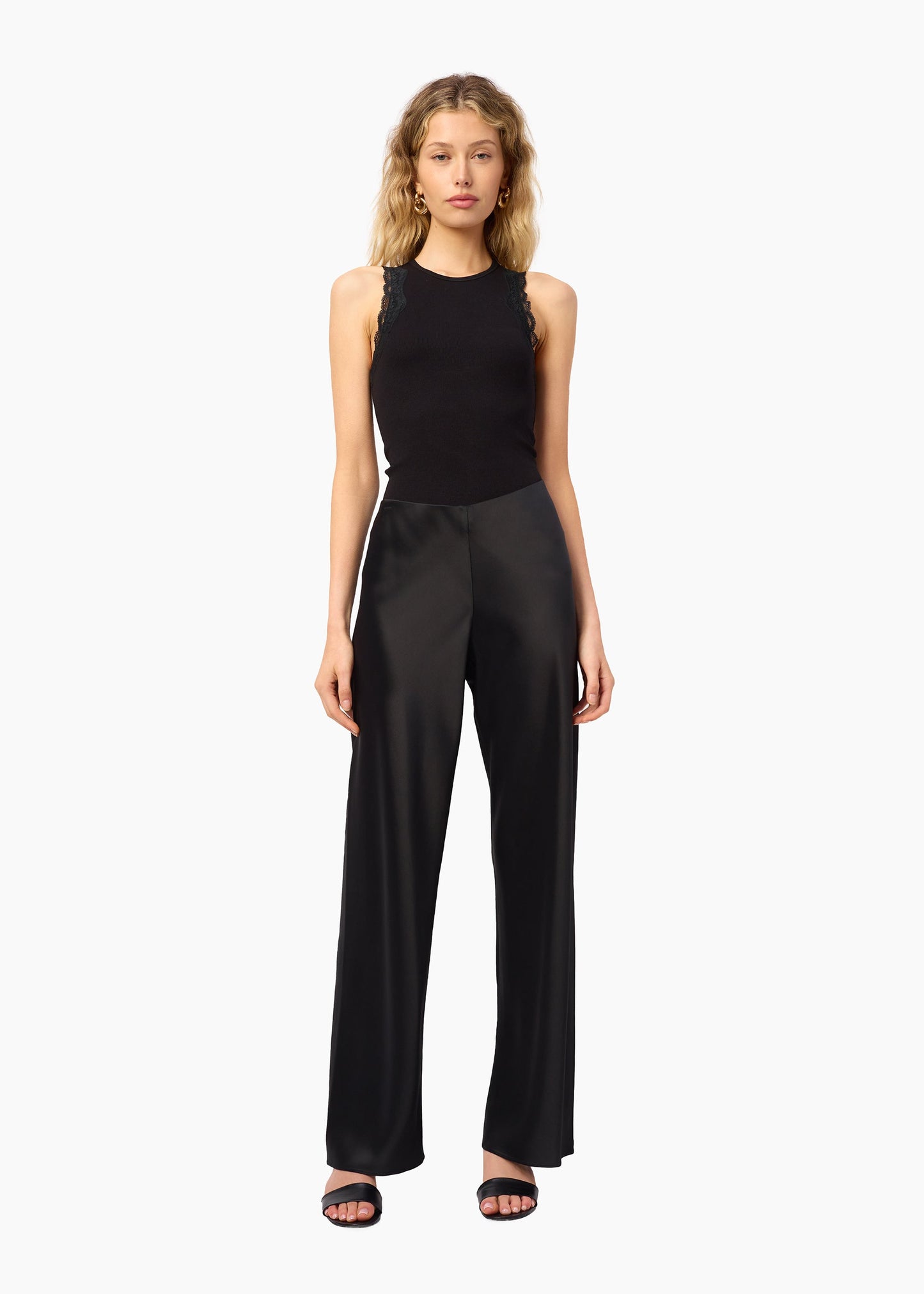 Pantalon Bristol taille mi-haute noir