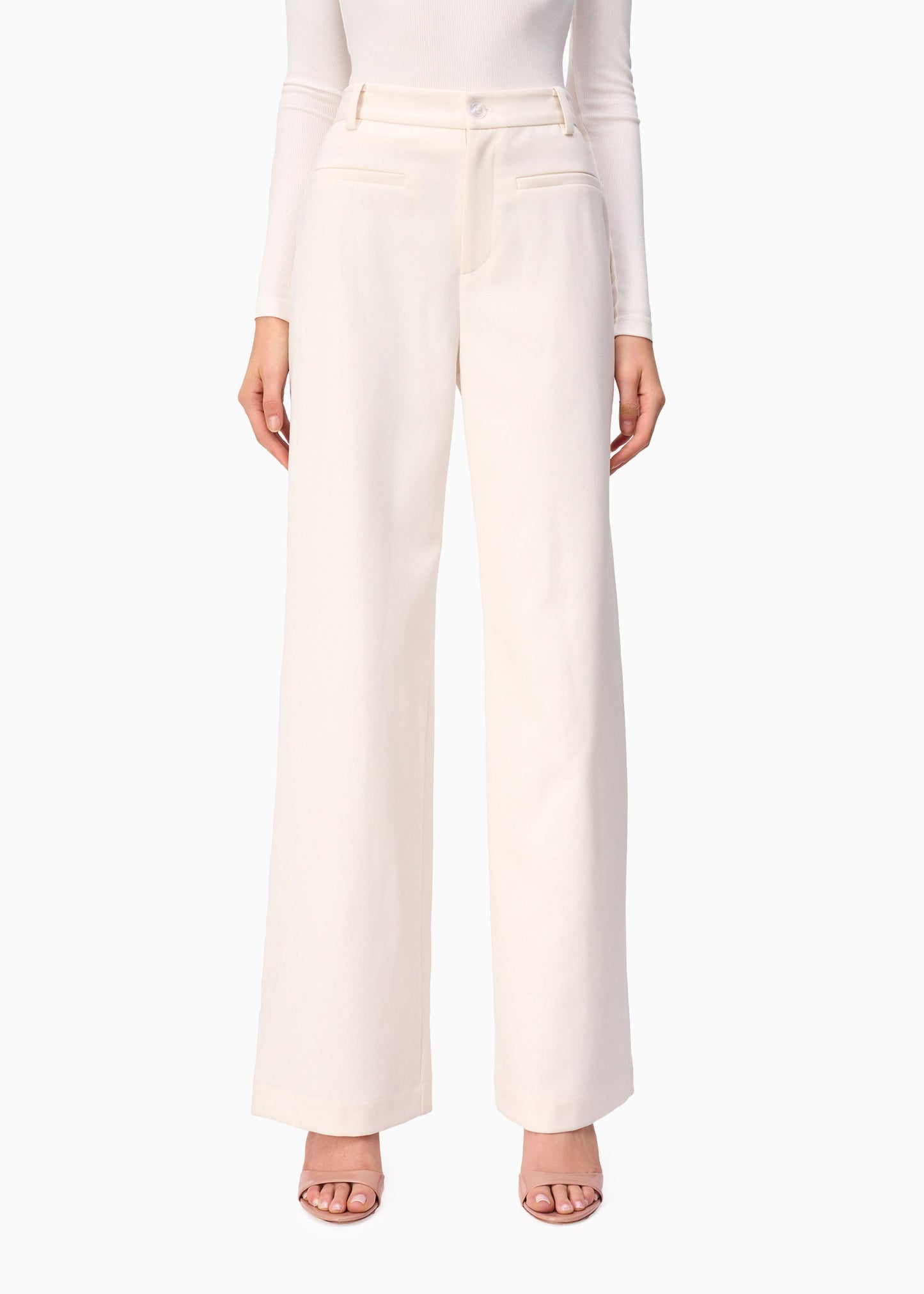 Pantalon taille haute Leo Macadamia