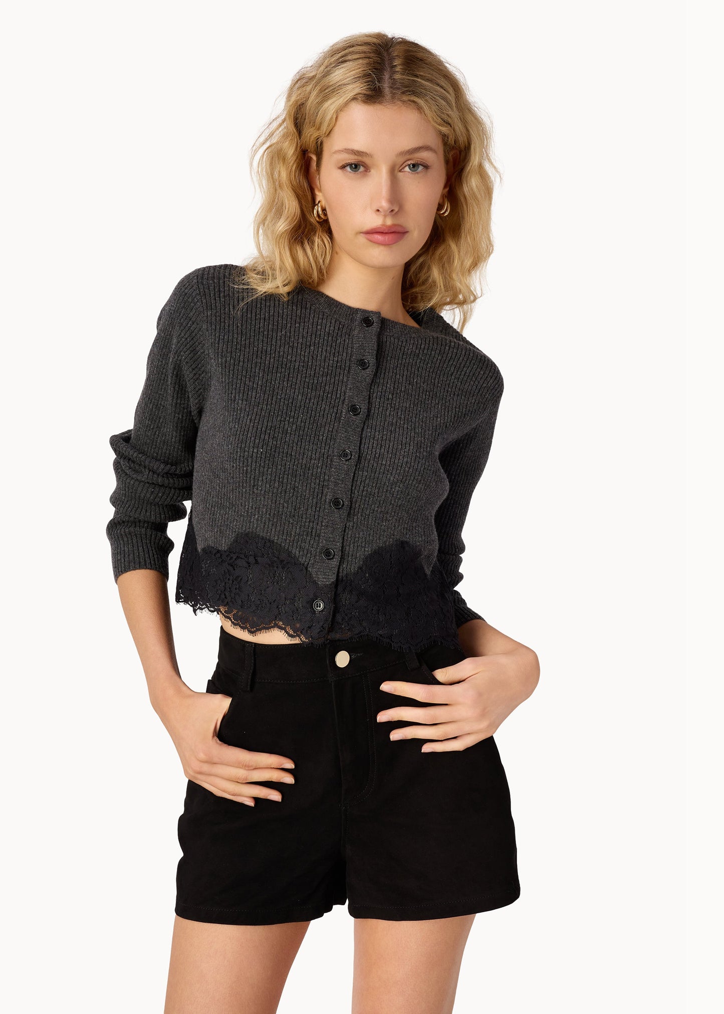 Short Travis en daim noir