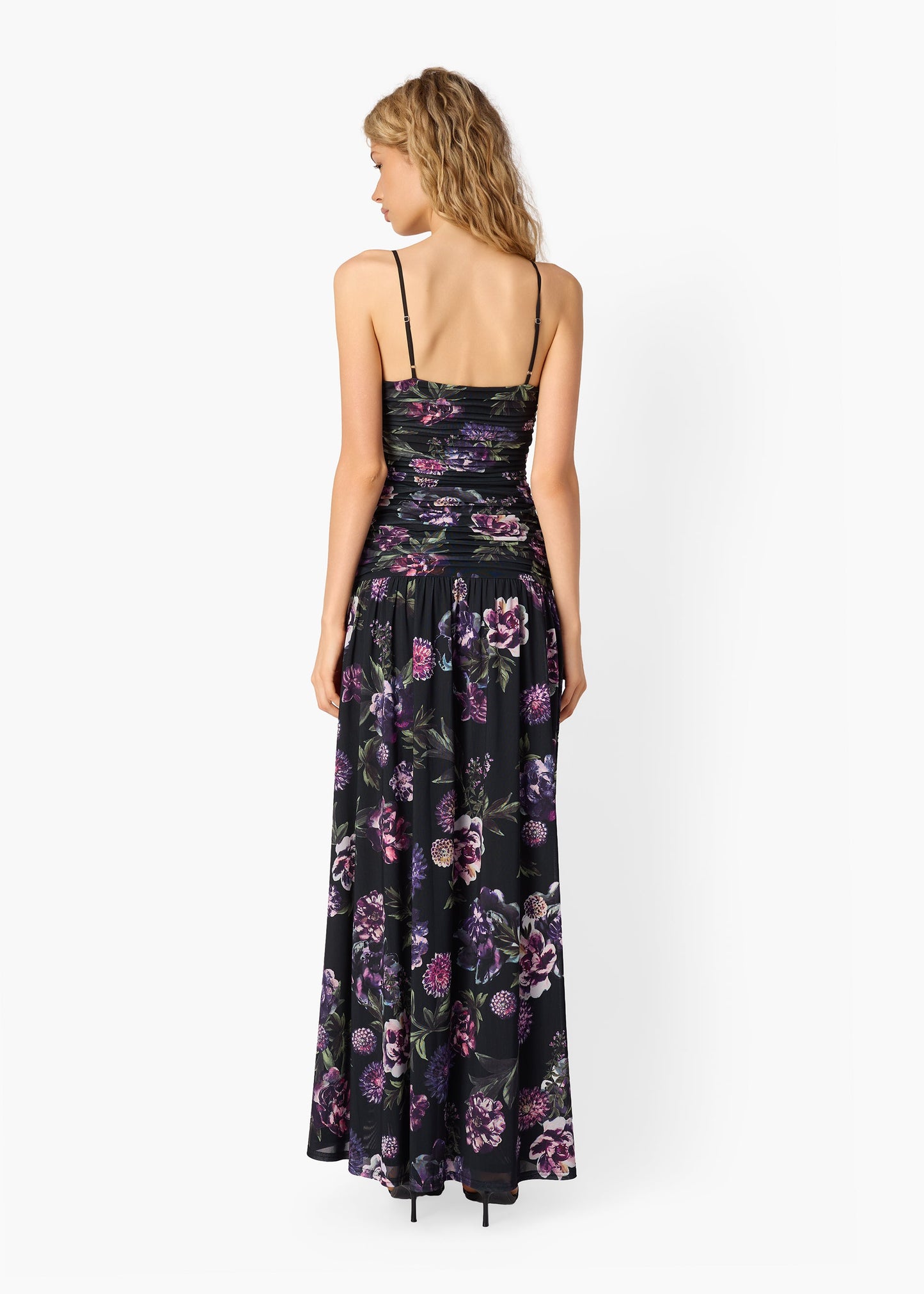 Robe longue en maille Tashi Dark & Stormy