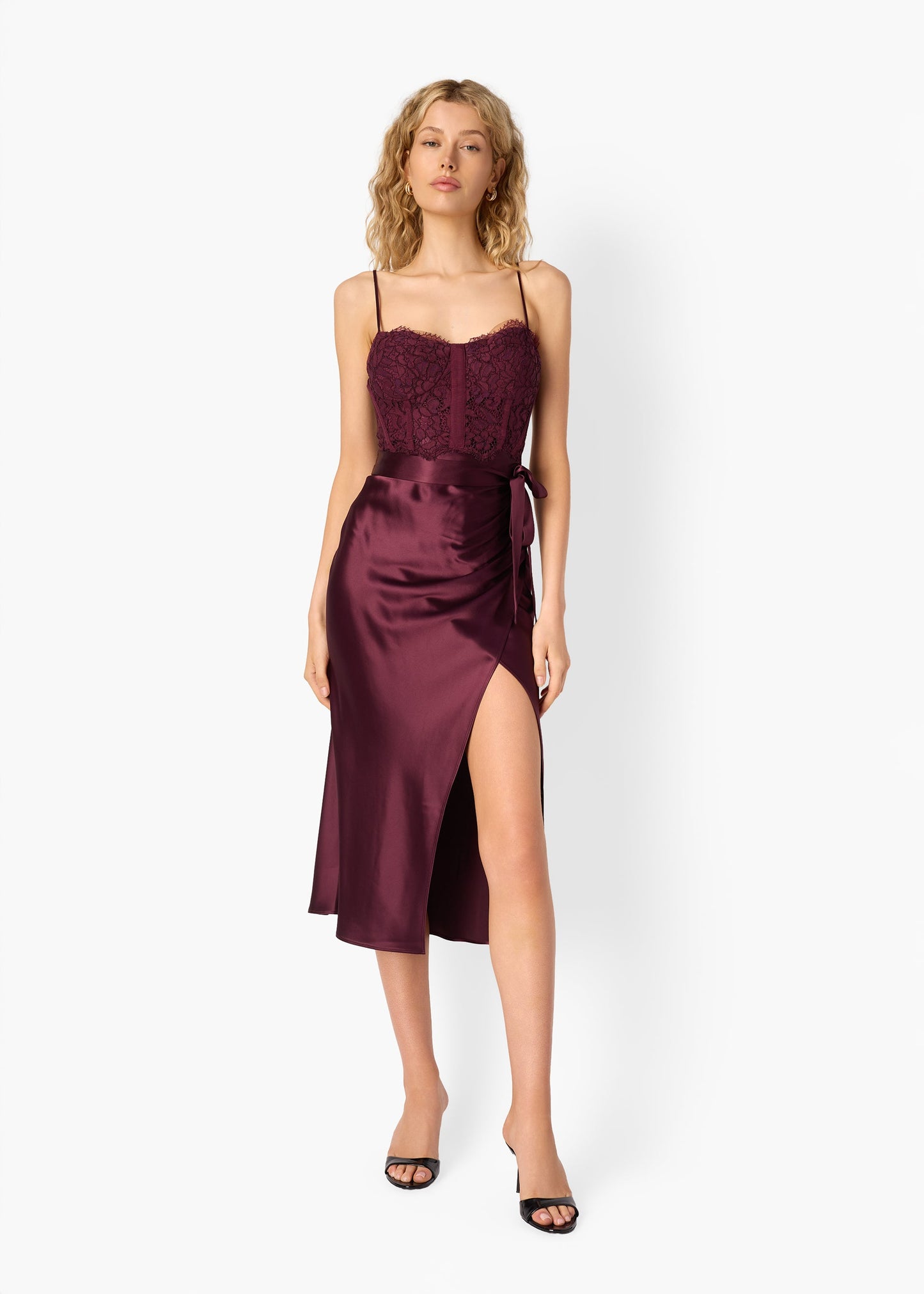 Robe corset Tricia Mûre