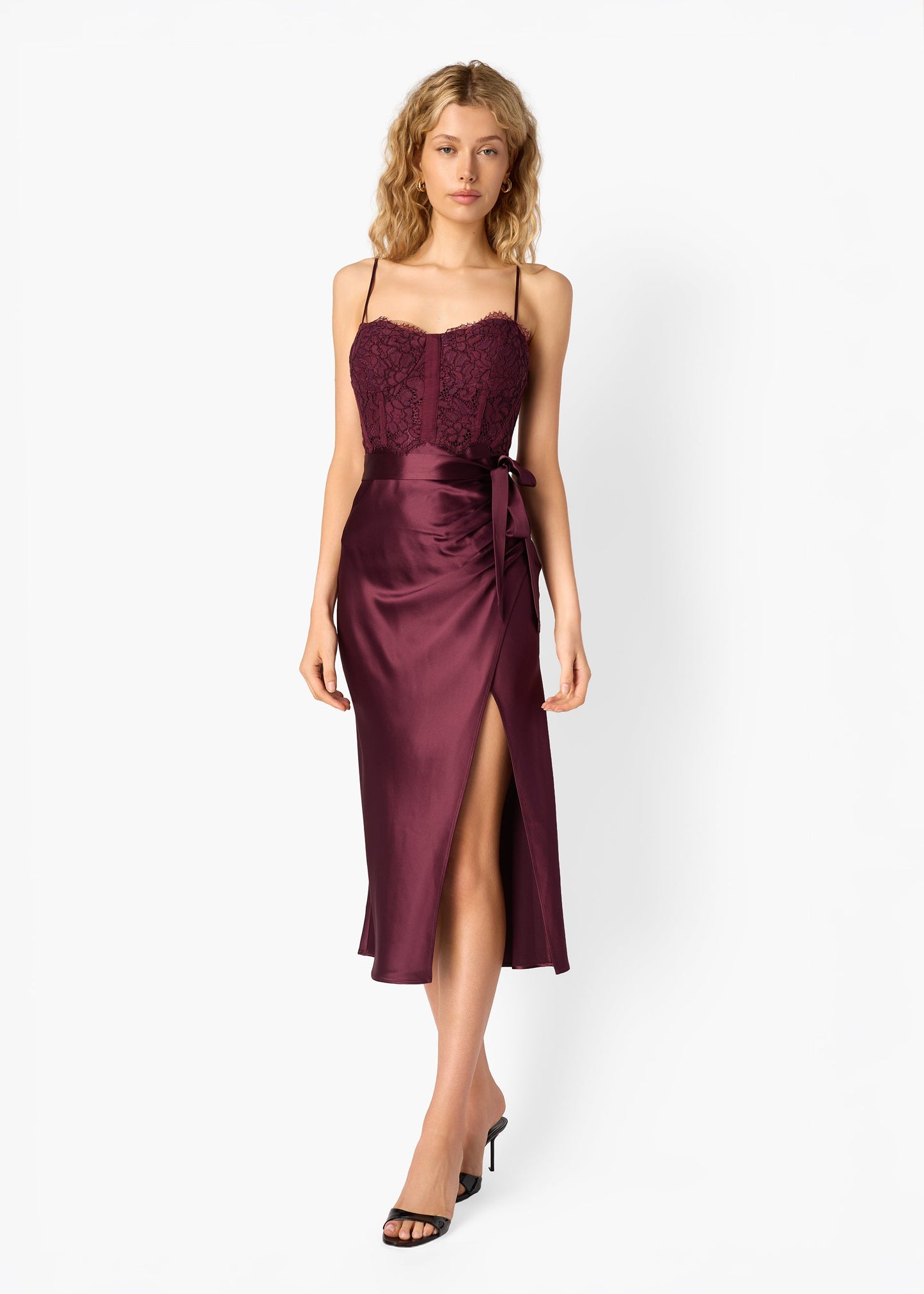 Robe corset Tricia Mûre
