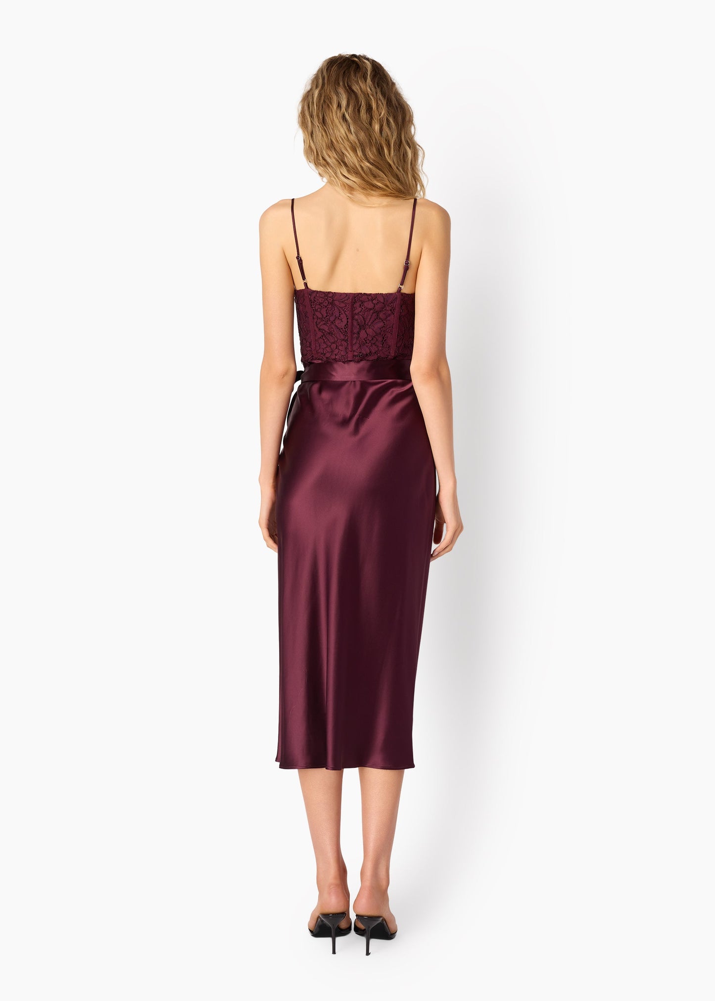 Robe corset Tricia Mûre