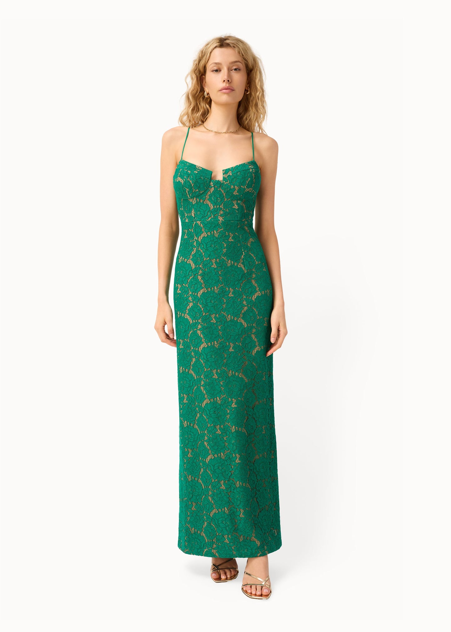 Robe en dentelle Rosaria Verdant