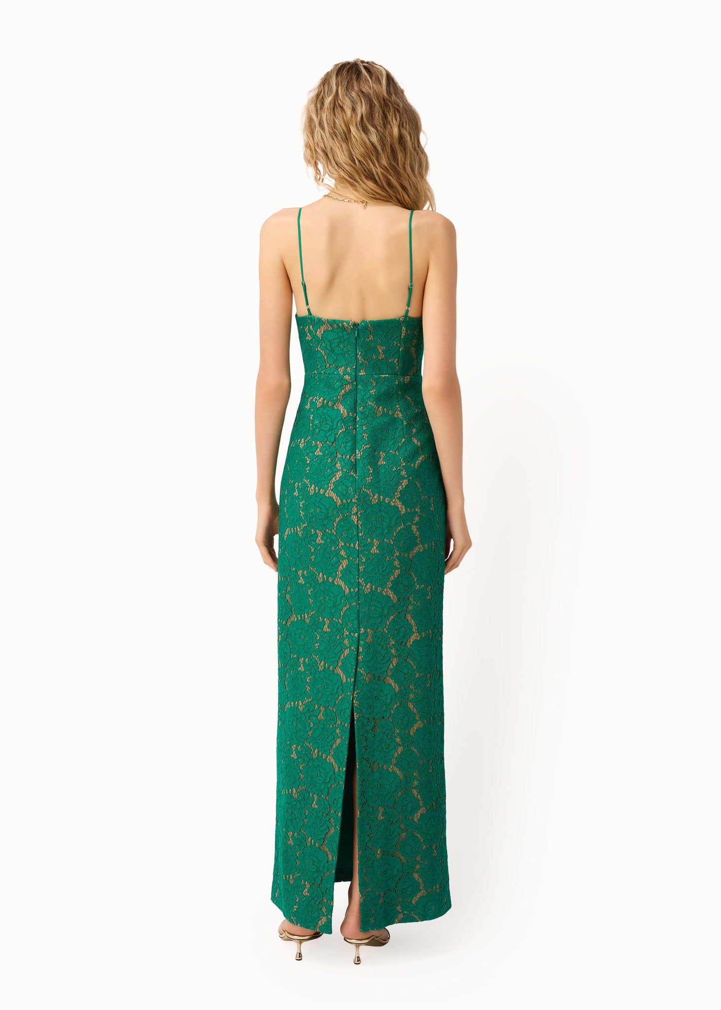 Robe en dentelle Rosaria Verdant