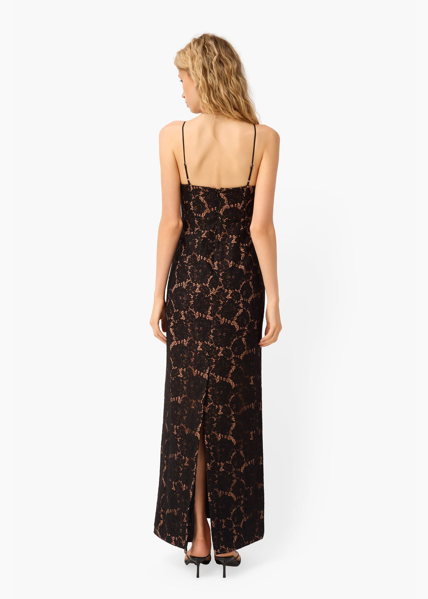 Robe en dentelle Rosaria noire