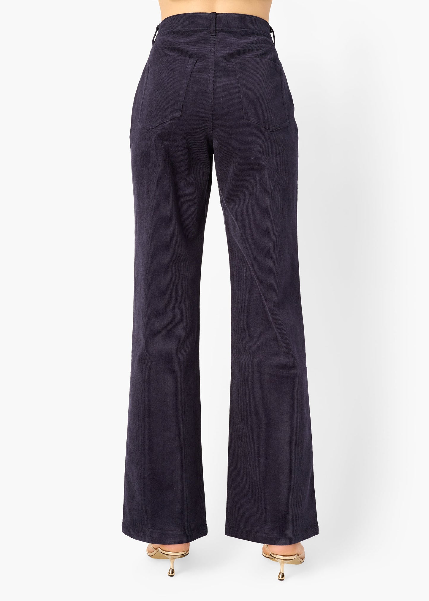 Pantalon en velours côtelé Zenobia bleu marine