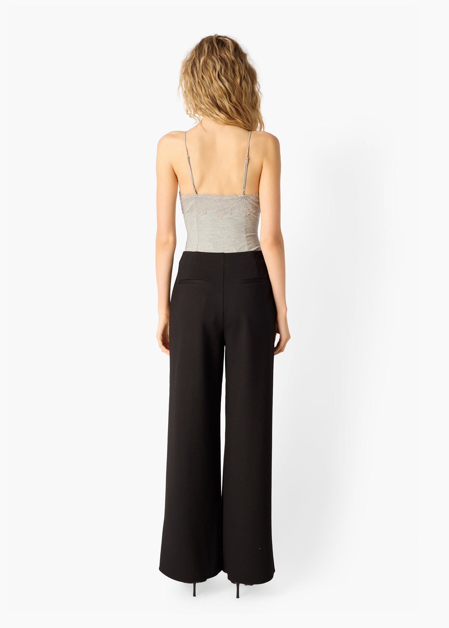 Pantalon taille haute Nahal noir