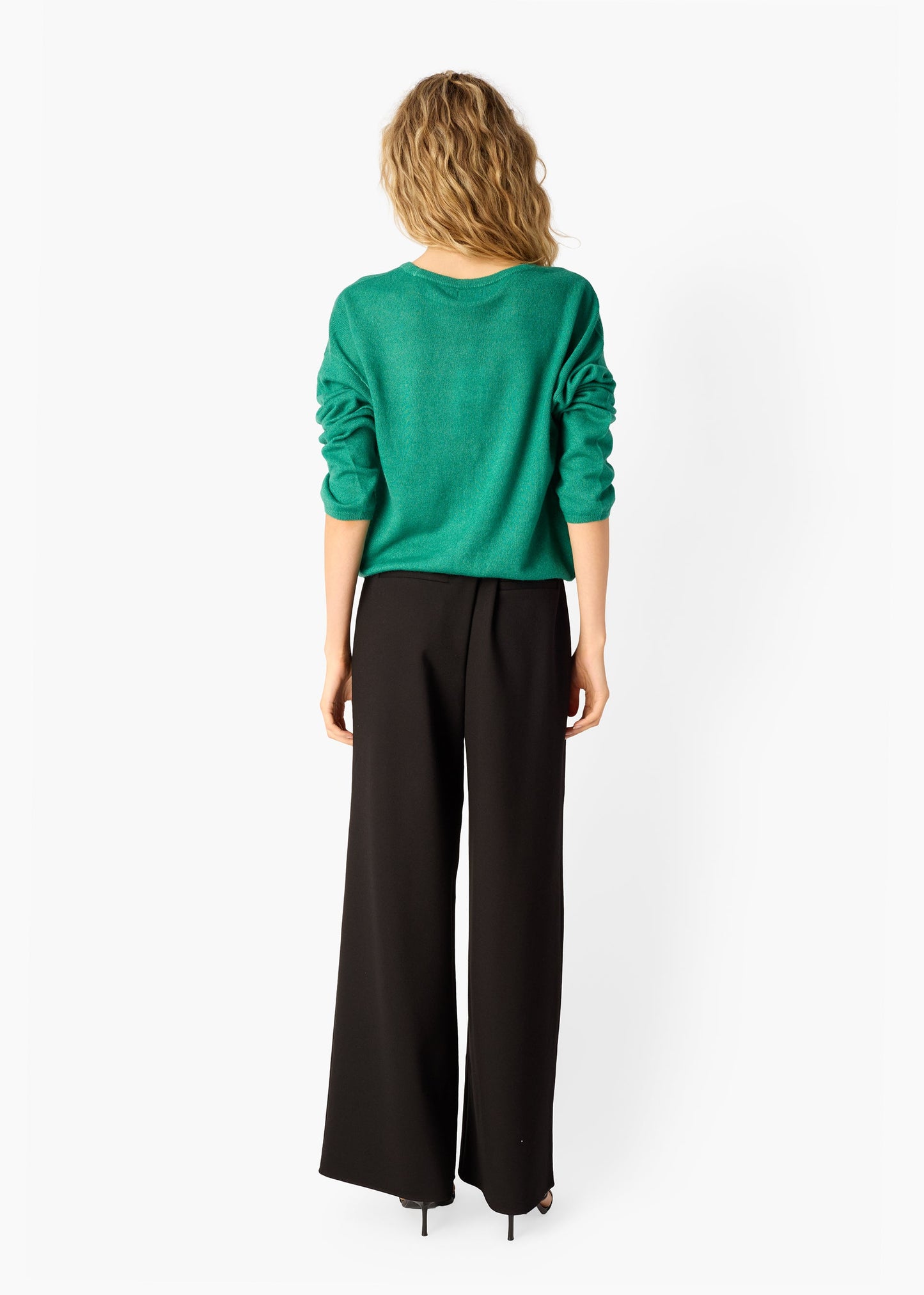 Pull Leith en laine et cachemire mélangés Verdant