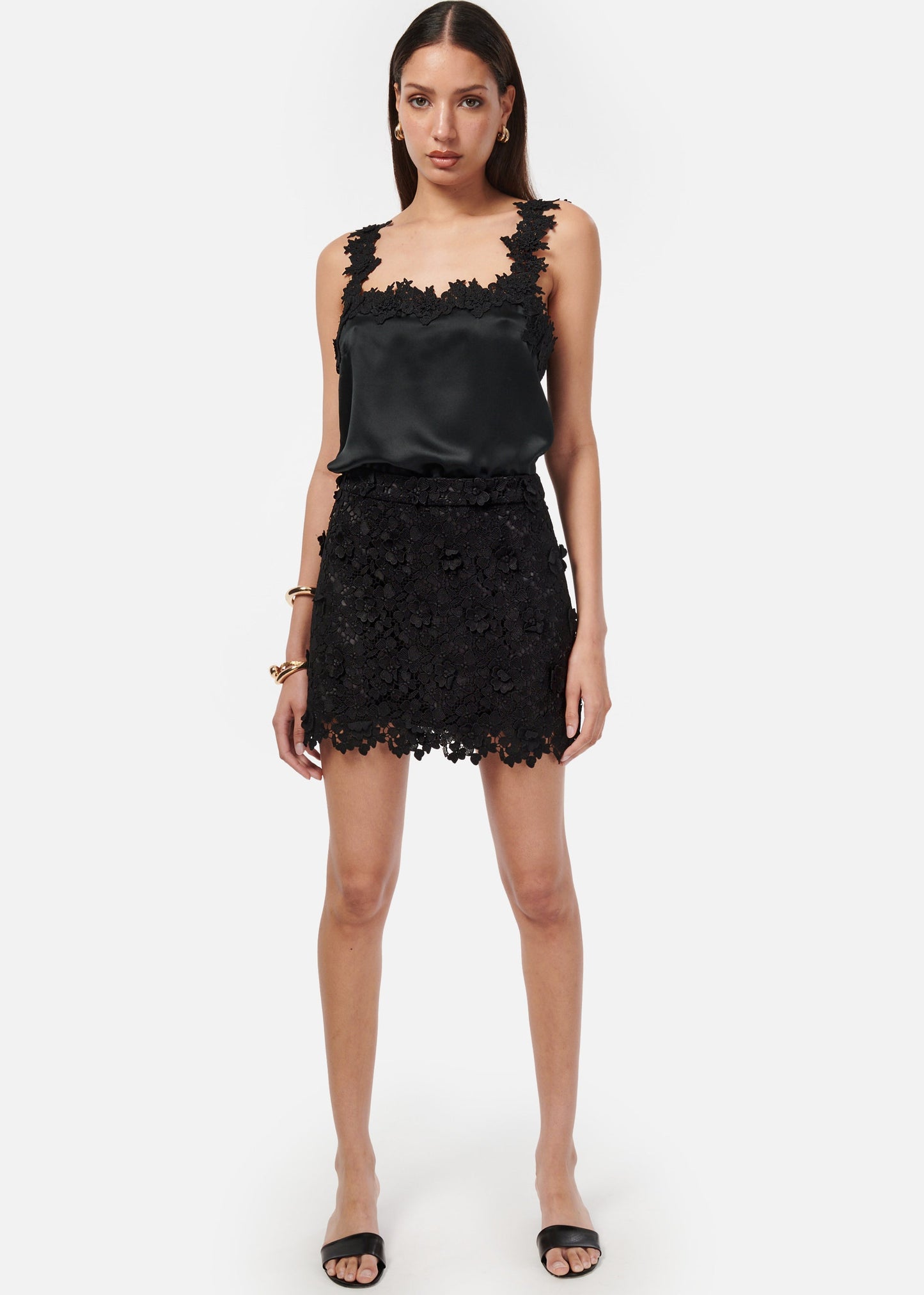 Jupe en dentelle Ilima noire