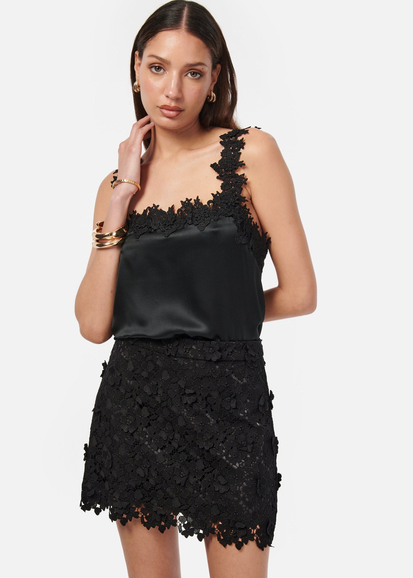Jupe en dentelle Ilima noire