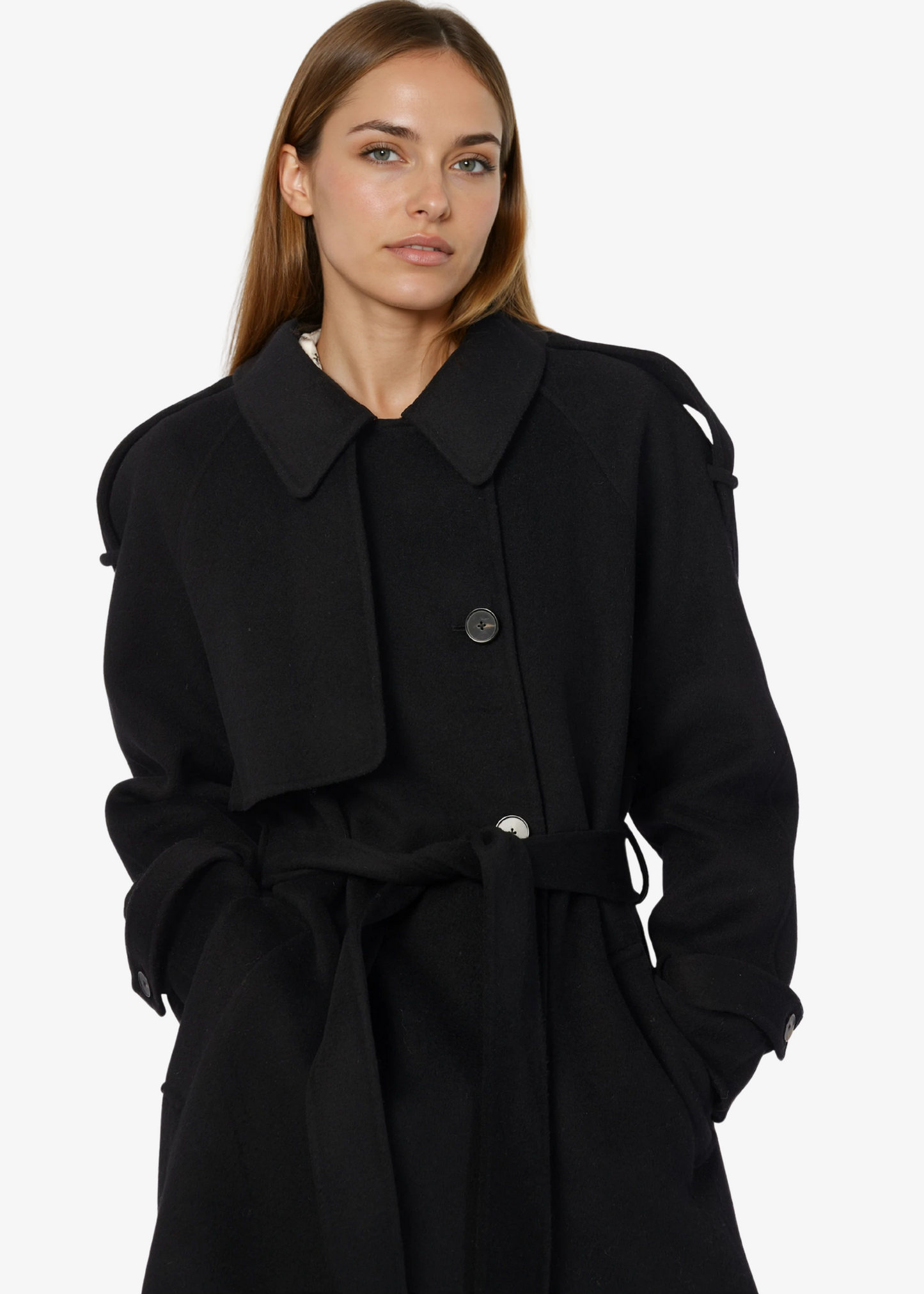 Trench-coat Yennifer noir