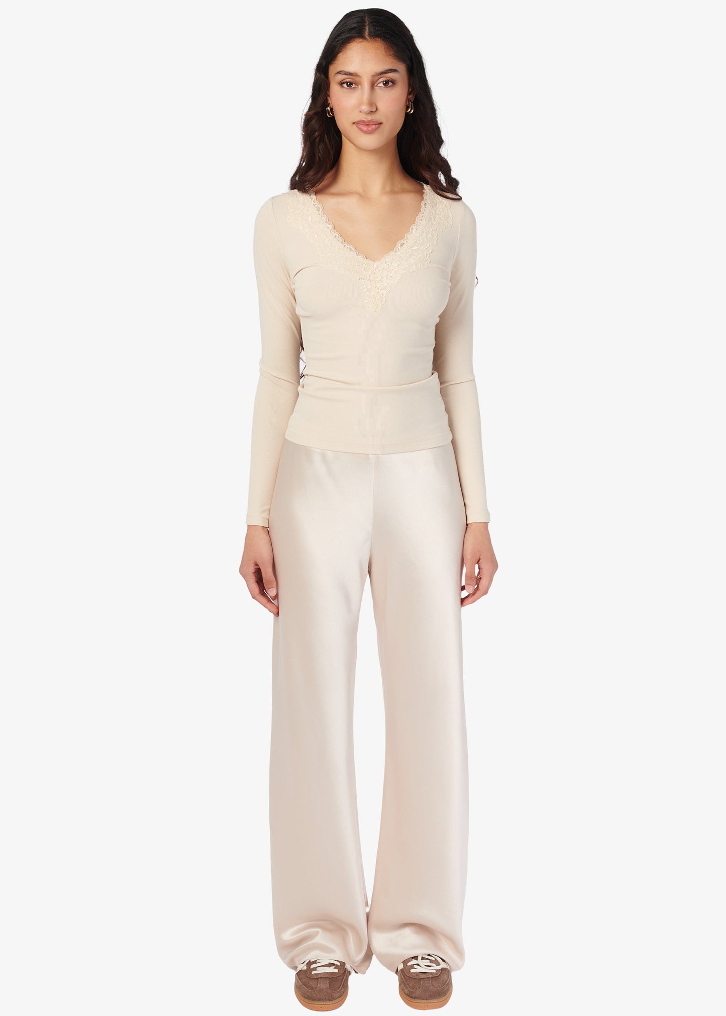 Haut en tricot côtelé Rooney Bone