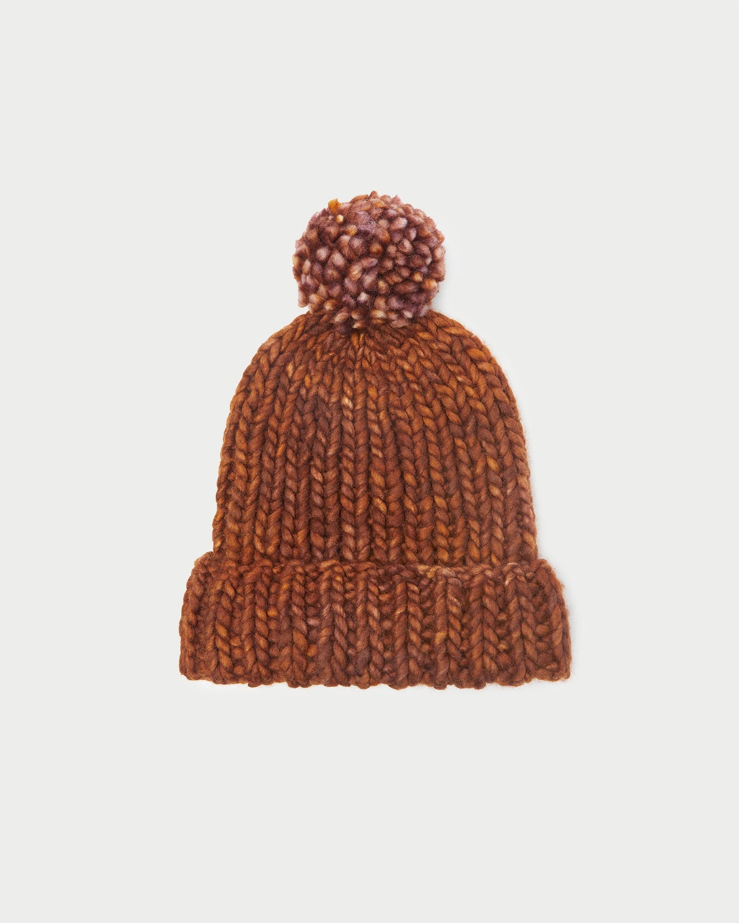 Bonnet à pompon en tricot Ava