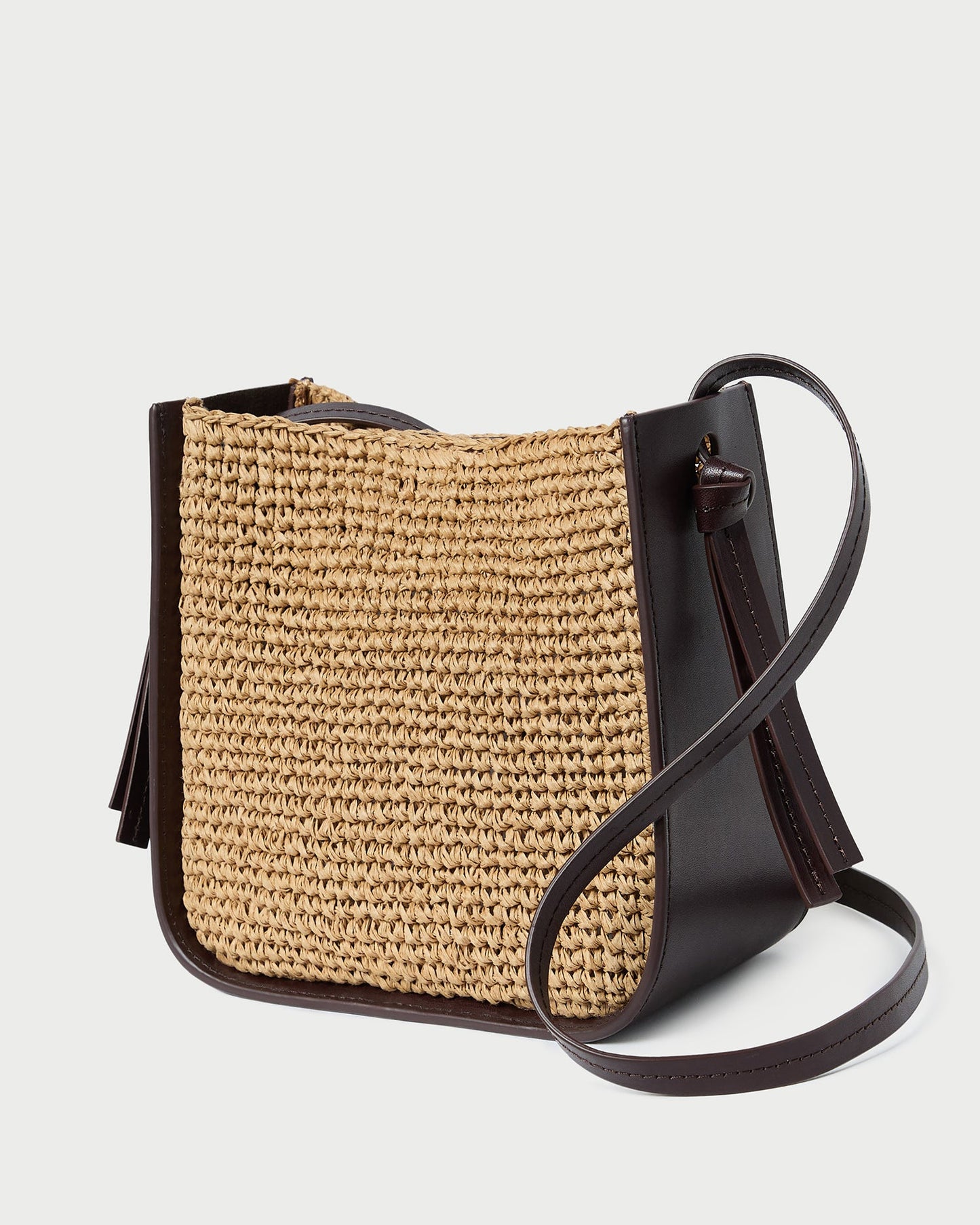 Sac bandoulière en crochet Avalon marron/expresso