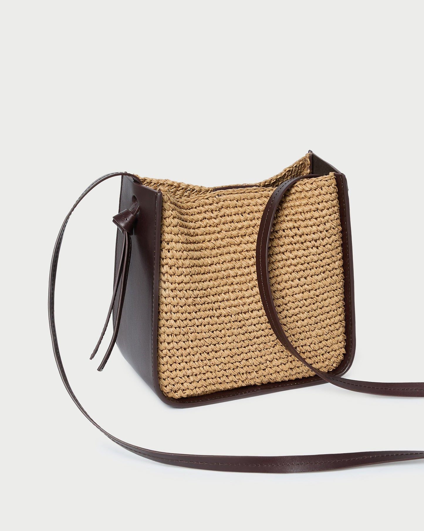 Sac bandoulière en crochet Avalon marron/expresso