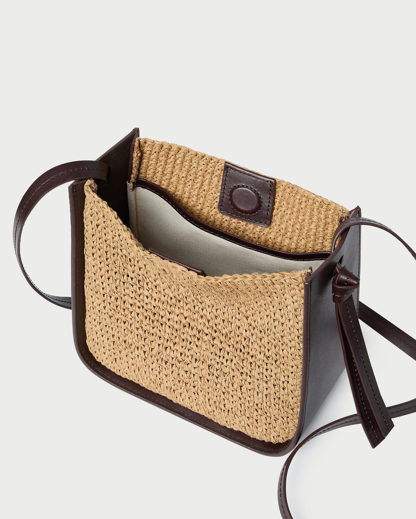 Sac bandoulière en crochet Avalon marron/expresso