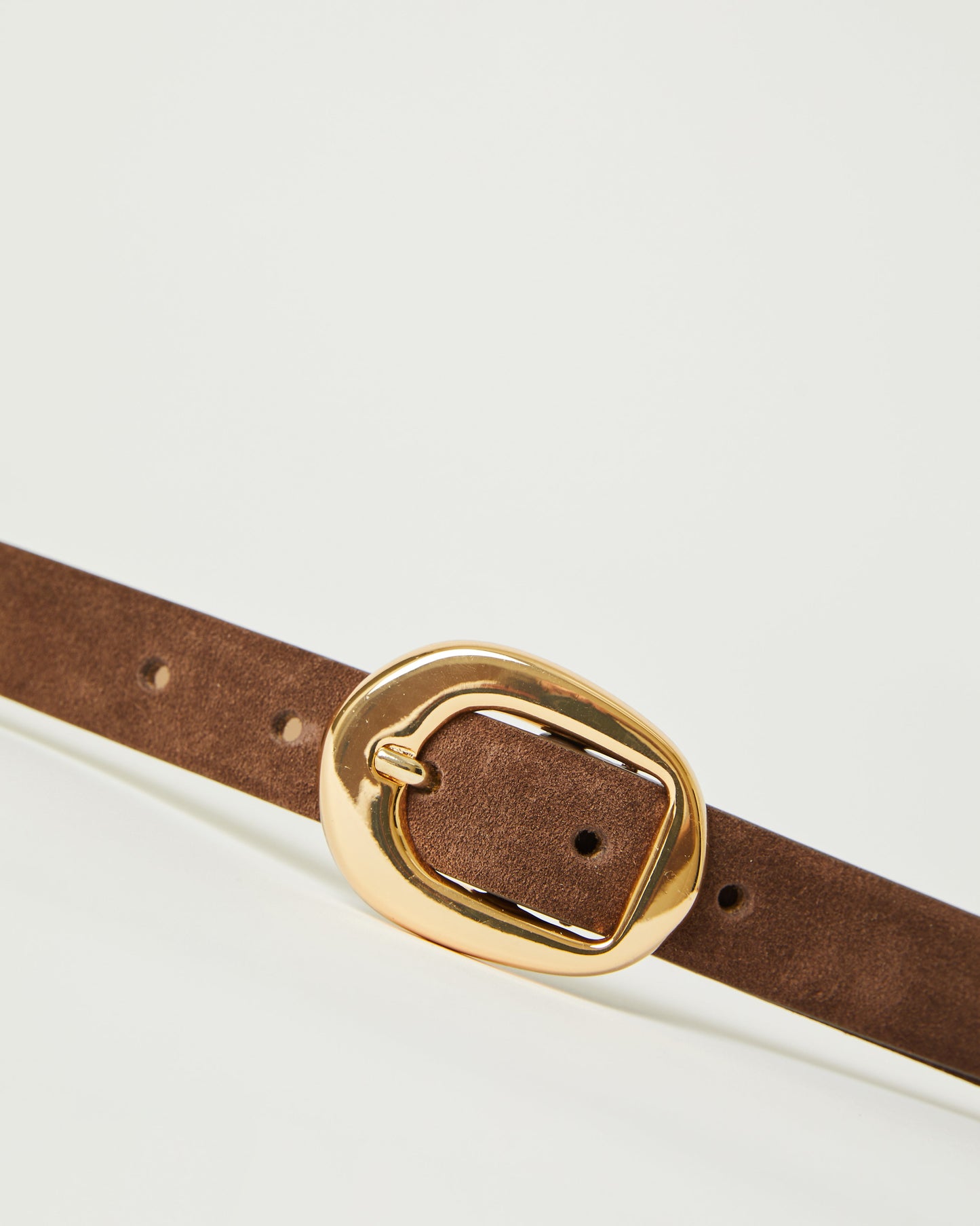 Ceinture en daim B-Low The Belt Greyson Mini Chocolat Or