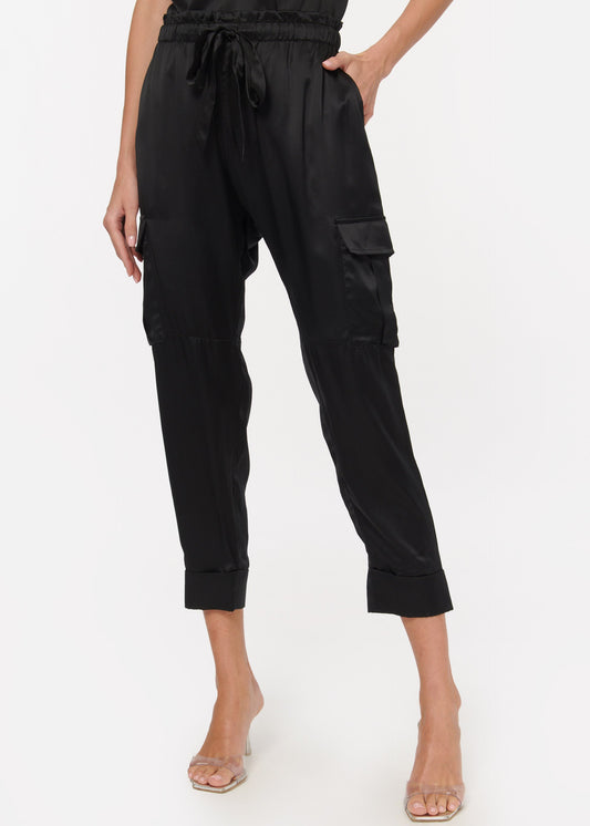 Pantalon cargo Carmen noir