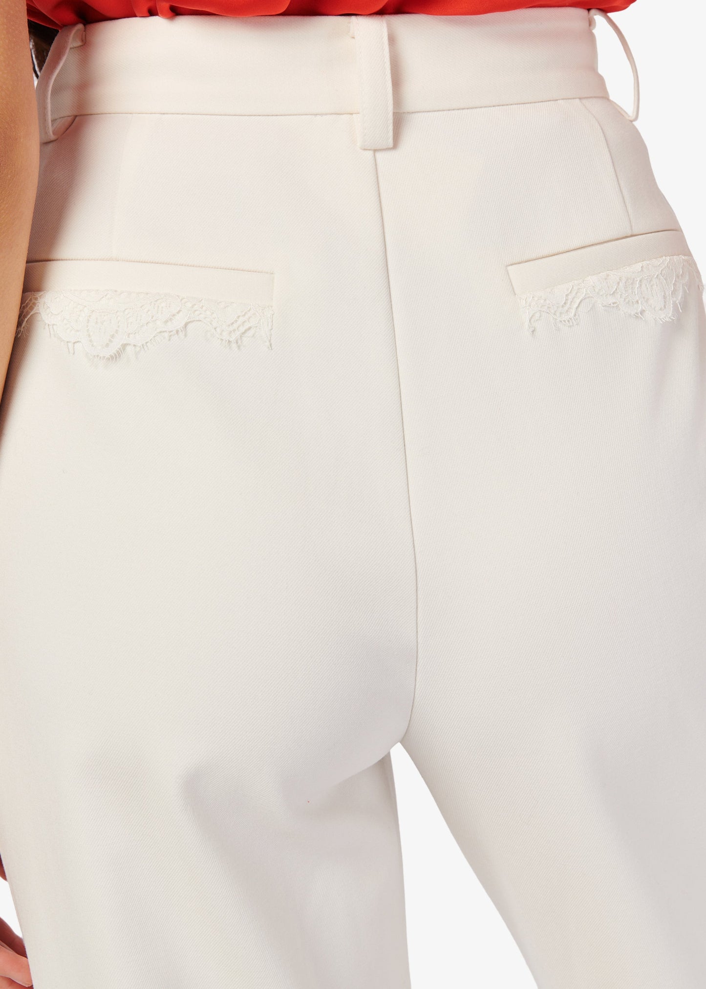 Pantalon taille haute Leo Macadamia