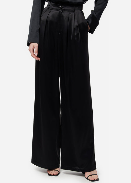 Pantalon large Davina noir