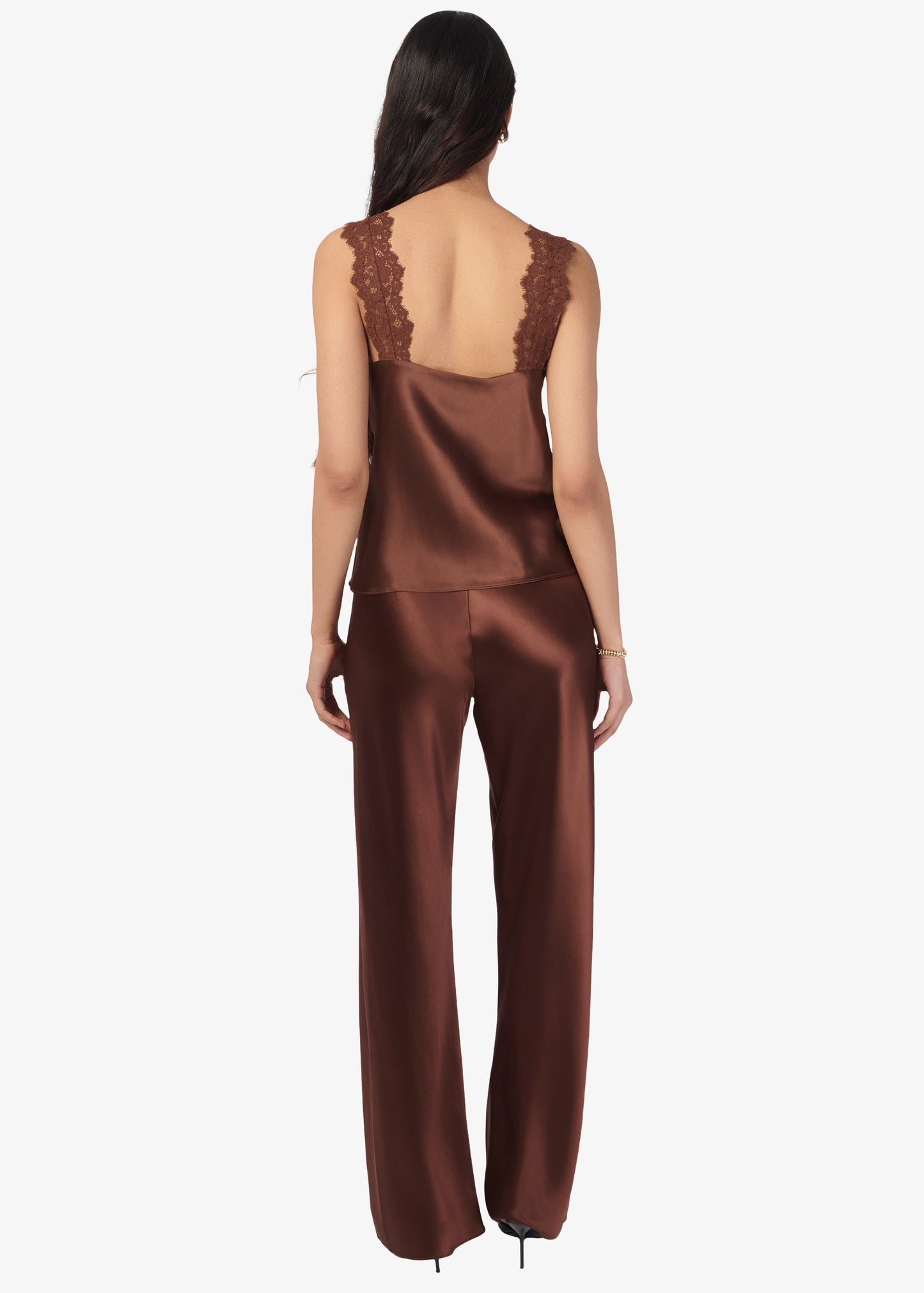 Pantalon Bristol taille mi-haute Mousse