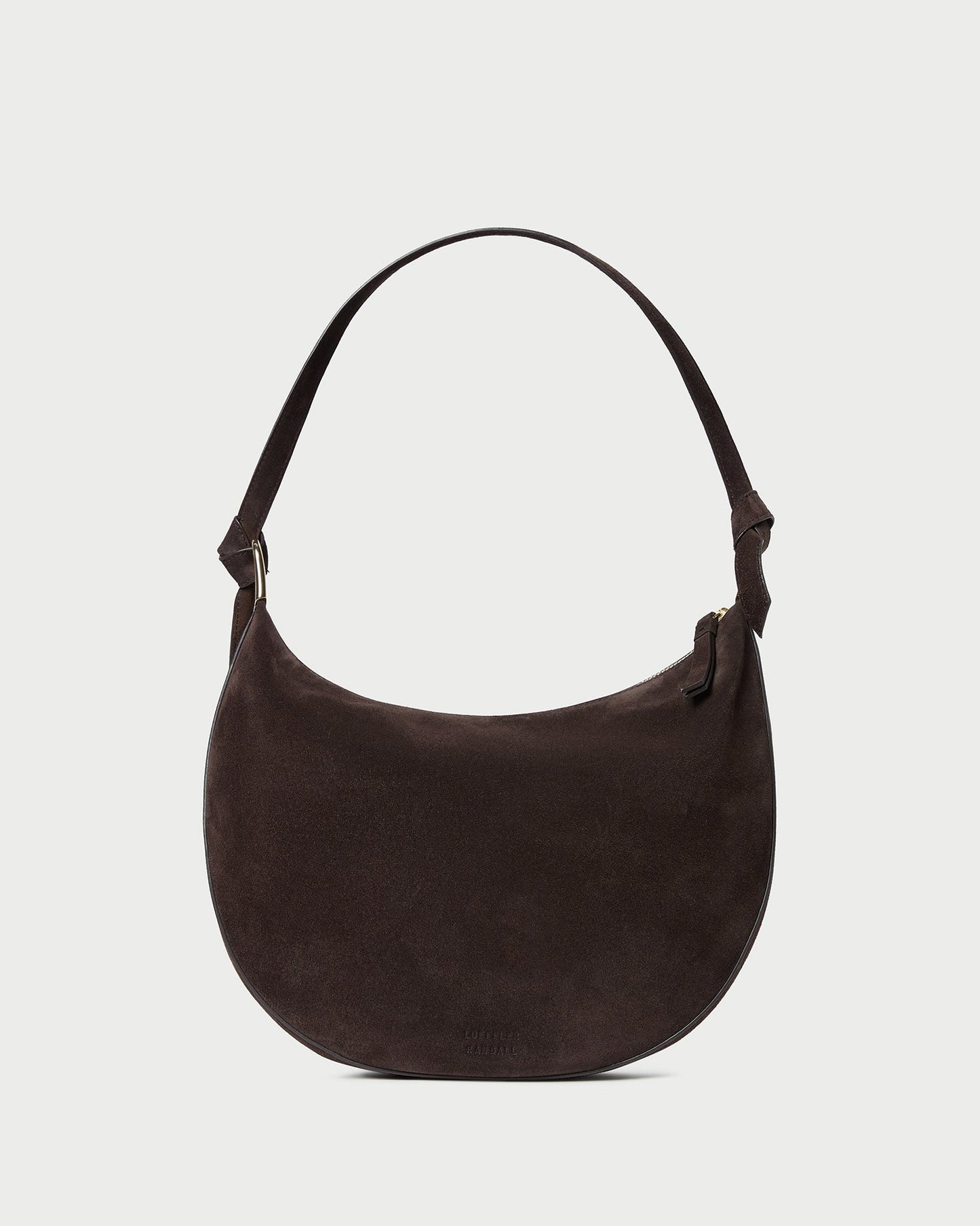 Sac à bandoulière en daim marron Harlow