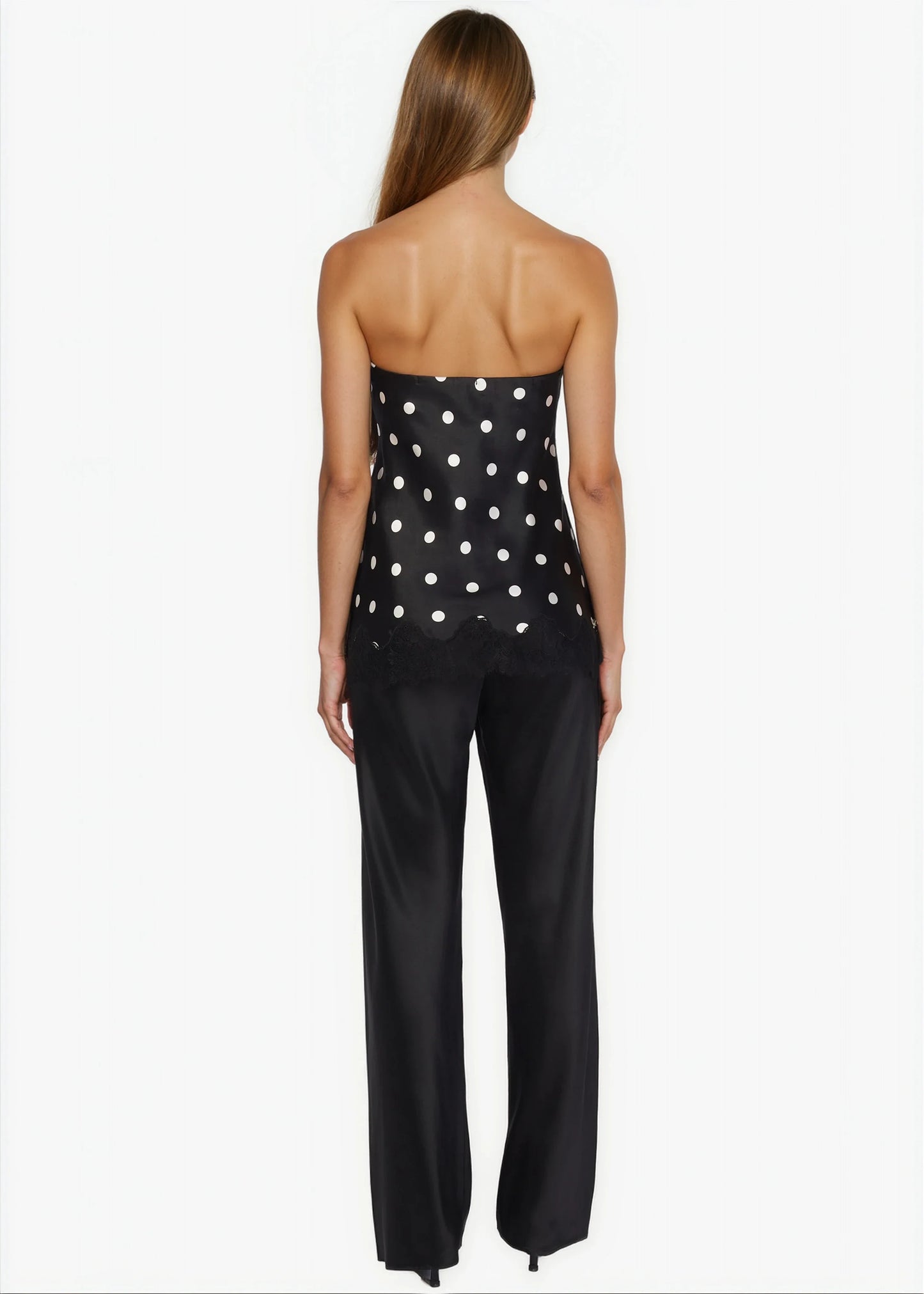 Camisole sans bretelles Odessa à pois