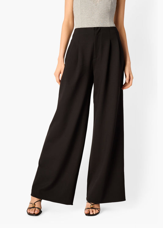 Pantalon taille haute Nahal noir