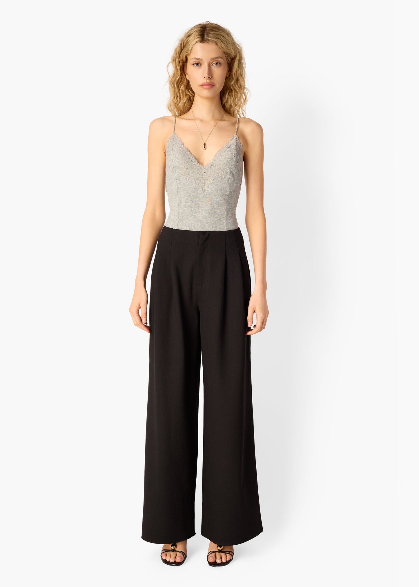 Pantalon taille haute Nahal noir