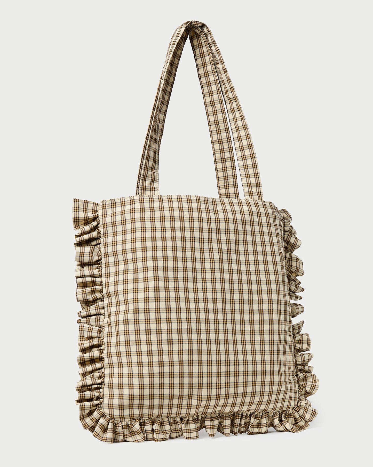 Sac fourre-tout à volants et carreaux Justine Butter