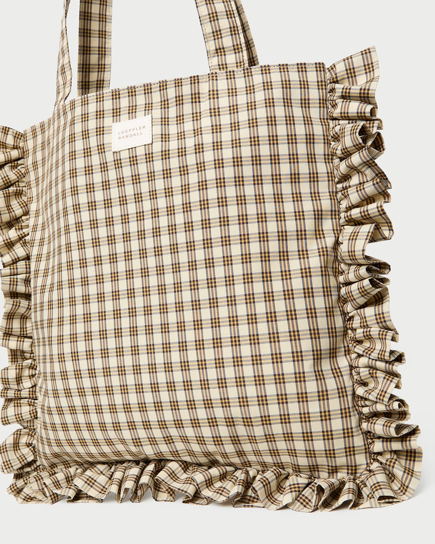 Sac fourre-tout à volants et carreaux Justine Butter