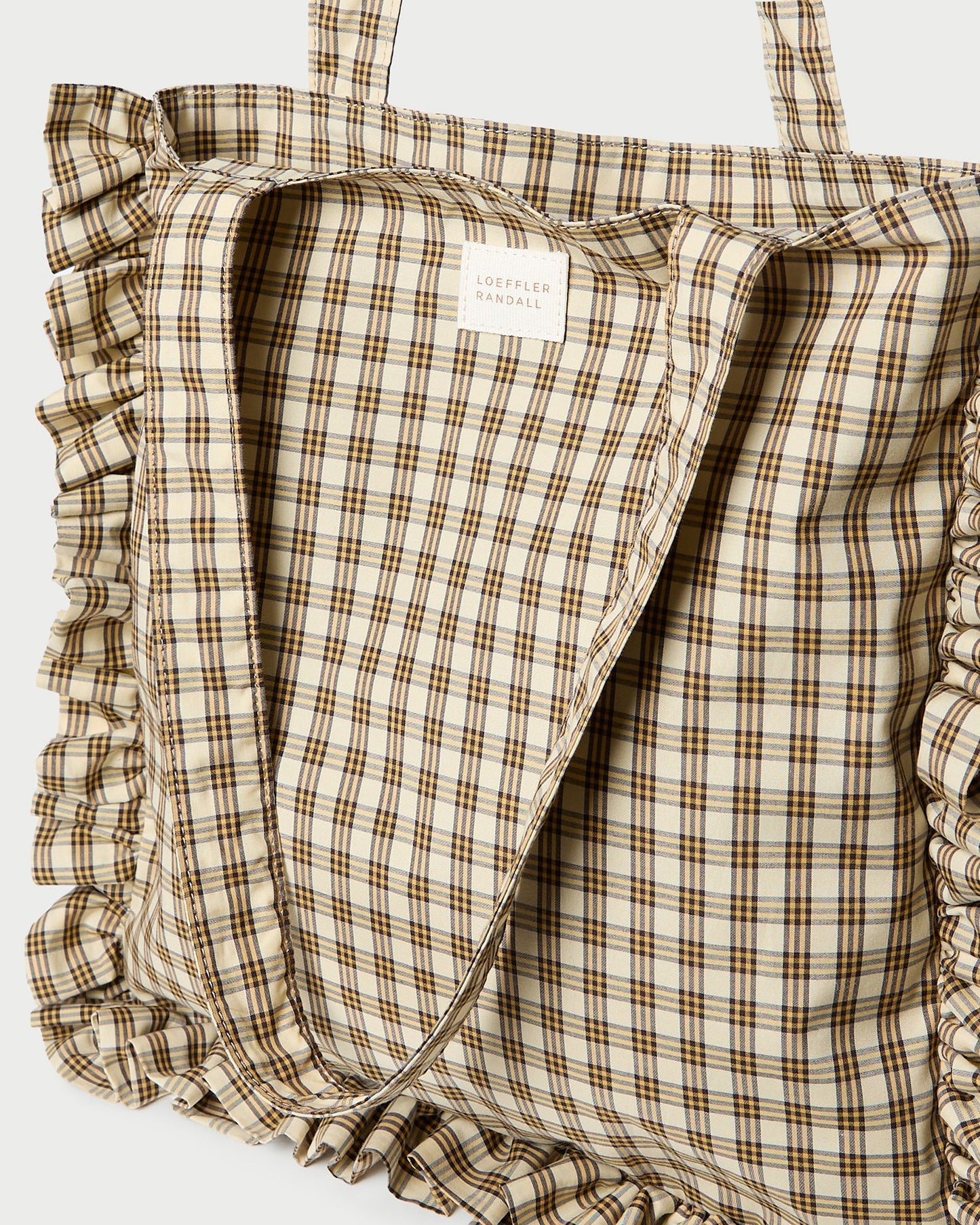 Sac fourre-tout à volants et carreaux Justine Butter