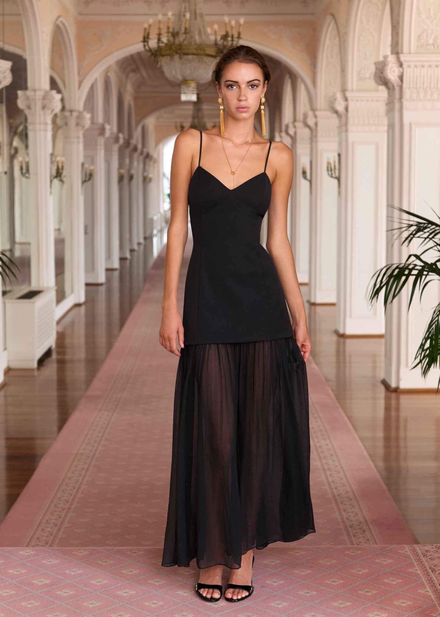 Robe longue Susannah noire