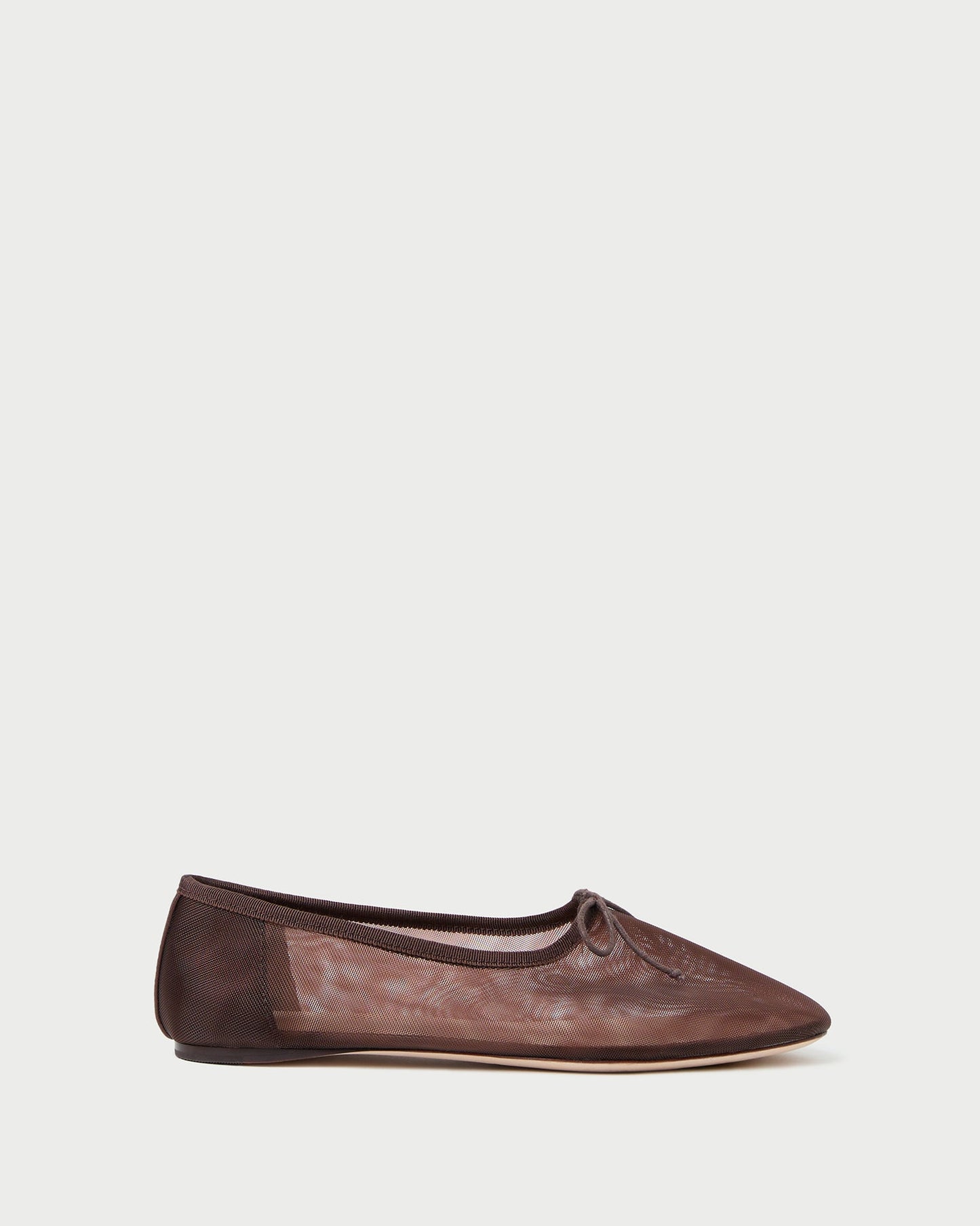 Ballerines en maille chocolat Landon