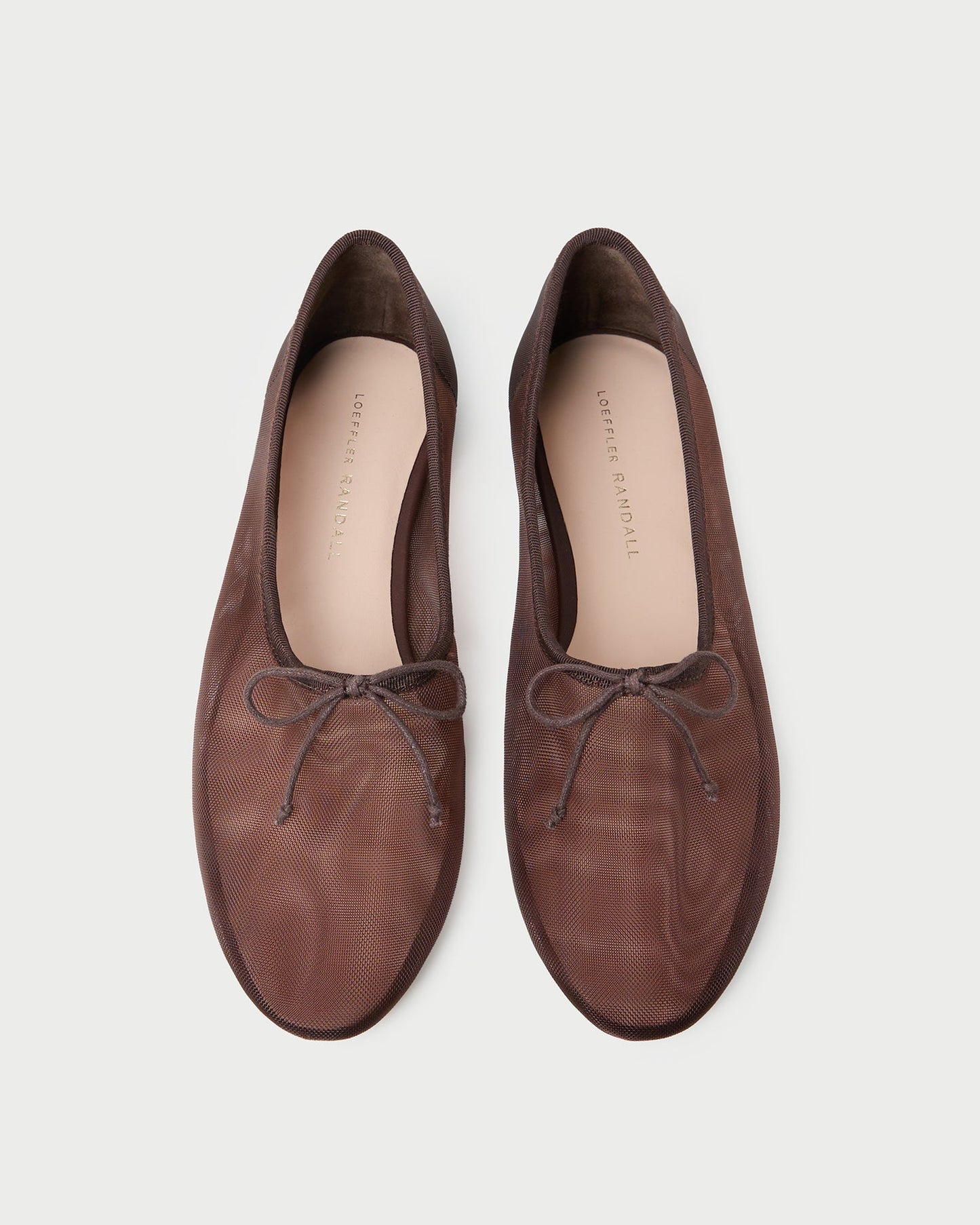 Ballerines en maille chocolat Landon