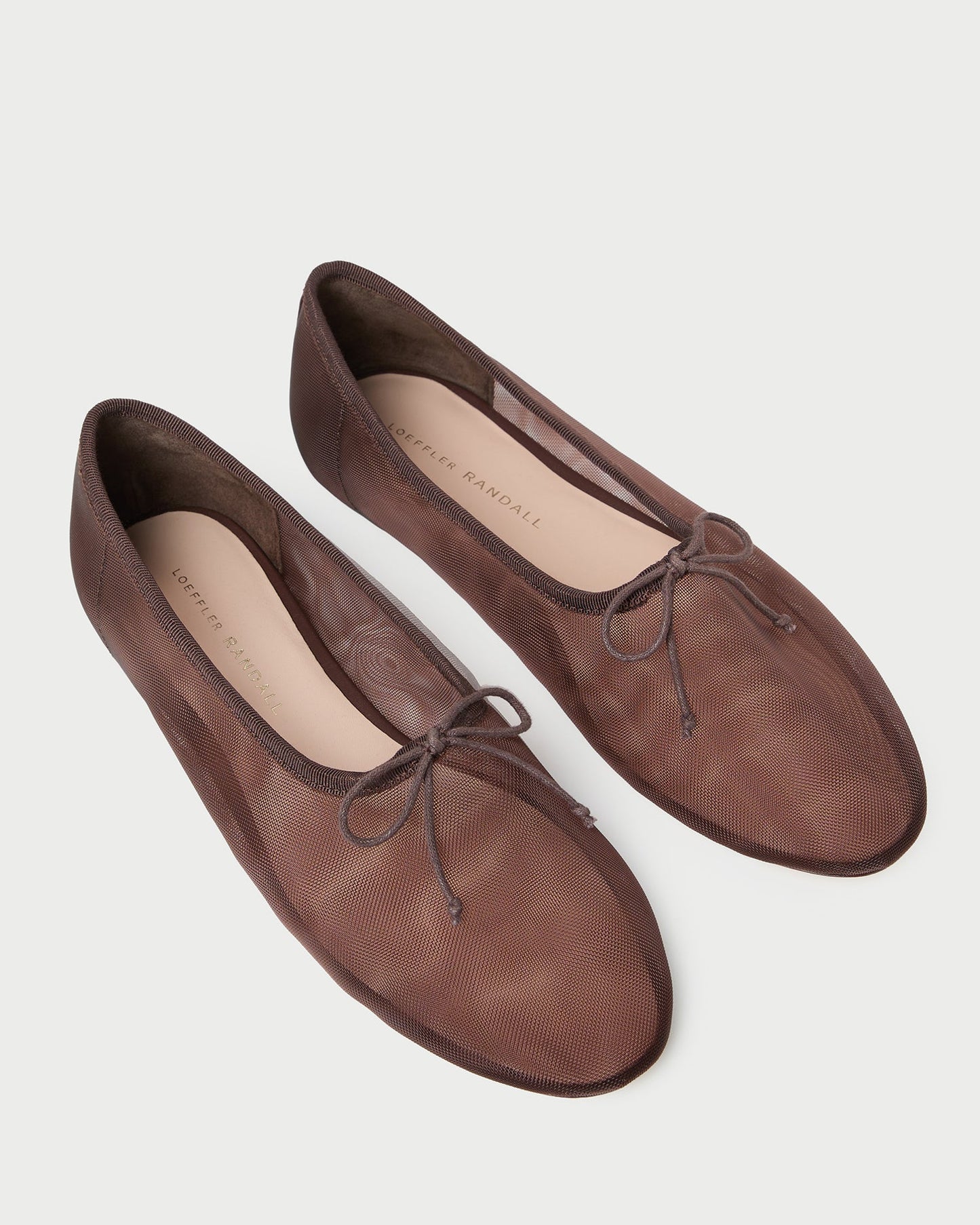 Ballerines en maille chocolat Landon