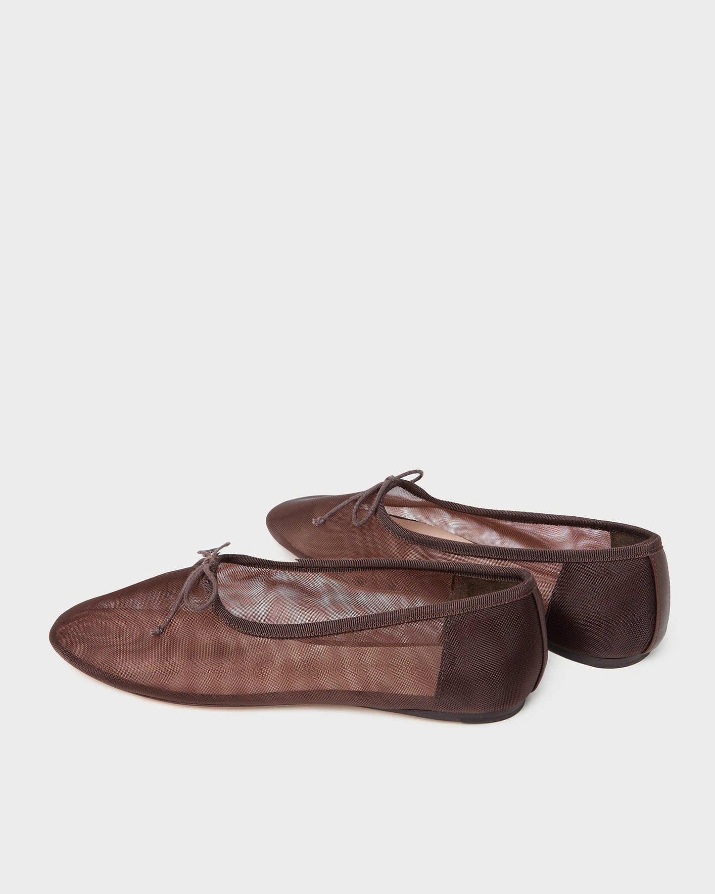 Ballerines en maille chocolat Landon