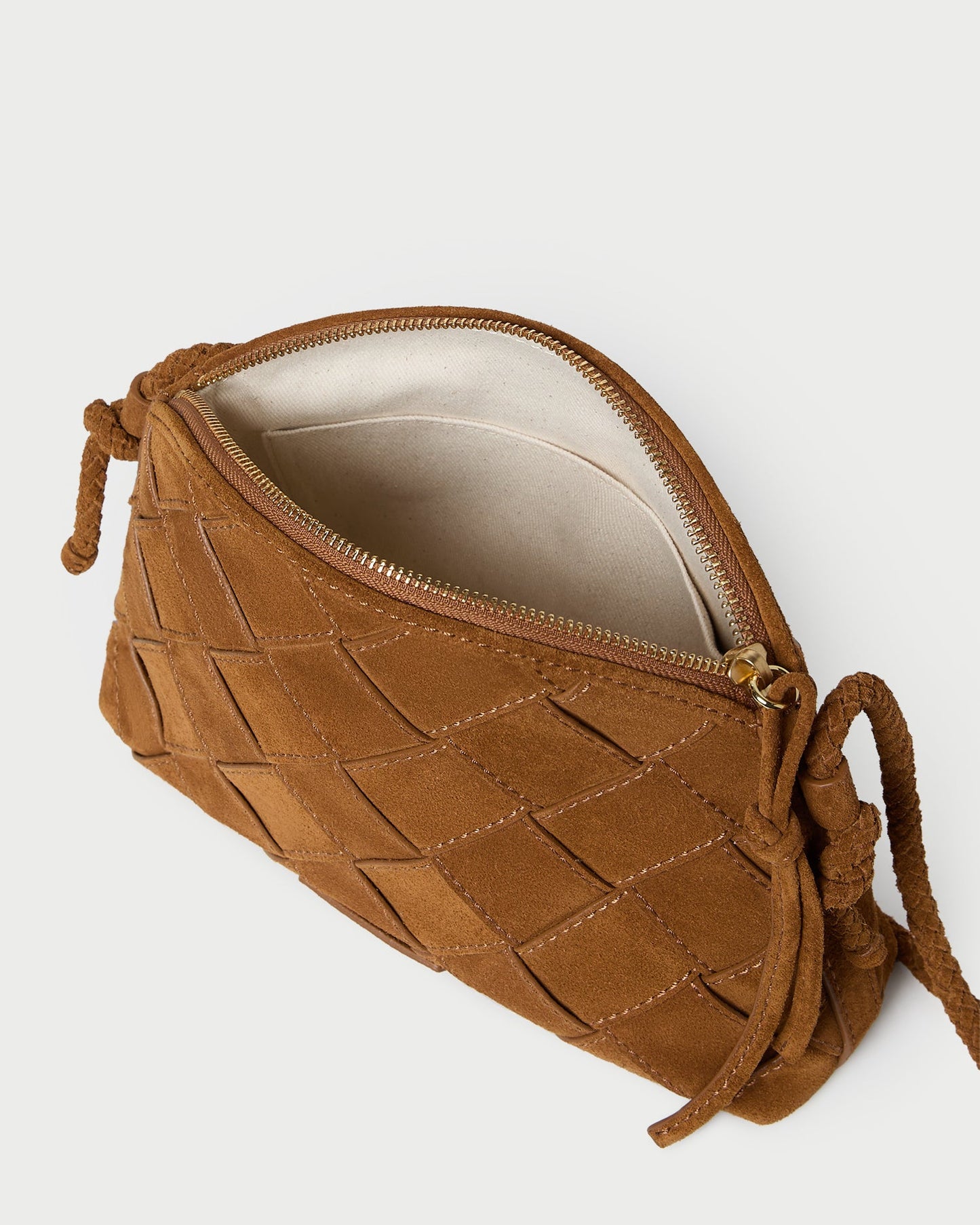 Sac bandoulière tissé Mallory Cacao