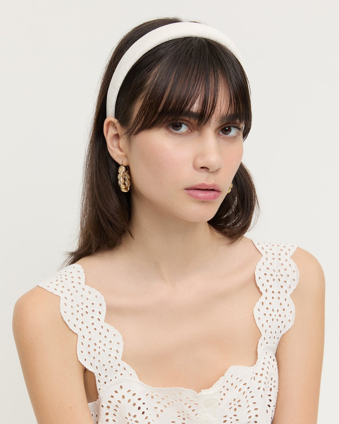 Bandeau bouffant crème Marina