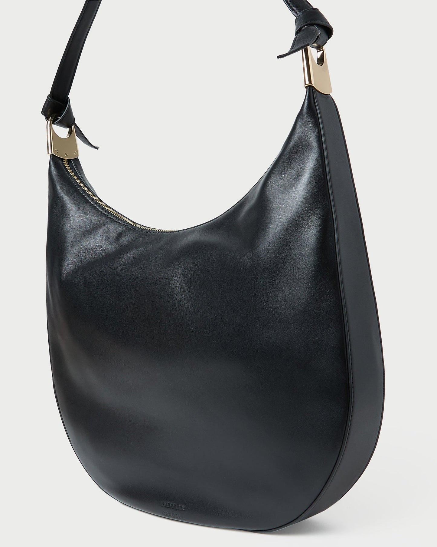 Sac à bandoulière en cuir noir Morgan