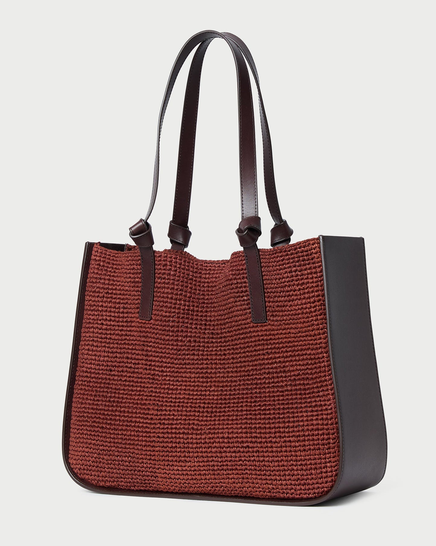 Sac fourre-tout au crochet Myra châtaigne/expresso