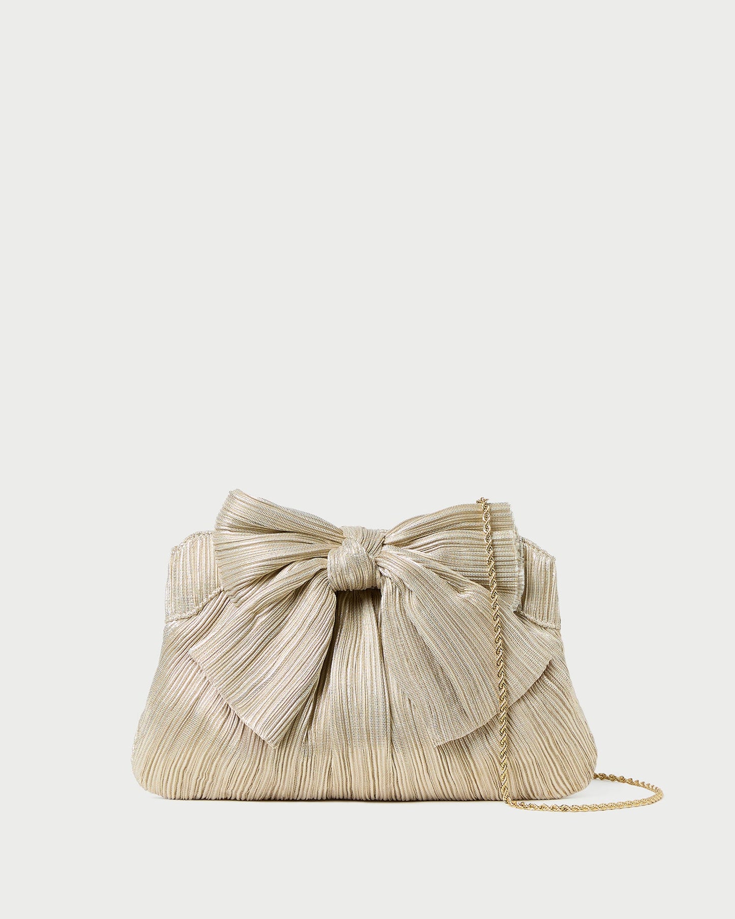 Pochette plissée à nœud Rayne