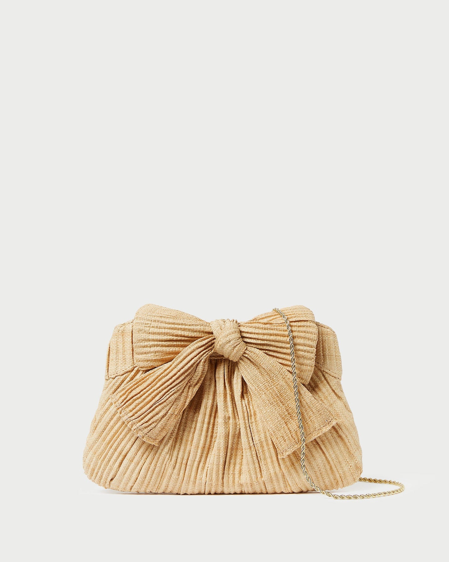 Pochette plissée à nœud Rayne