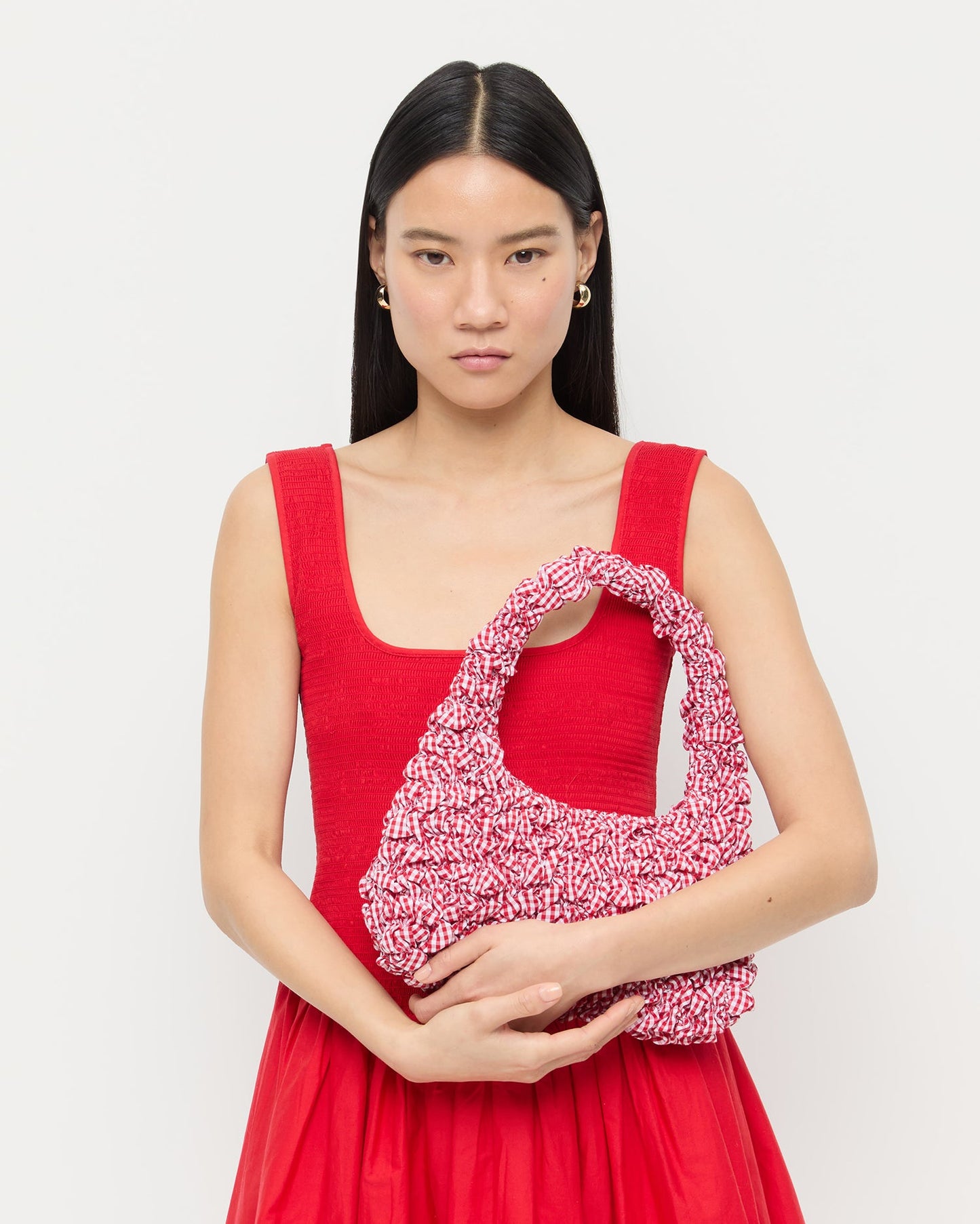 Mini sac hobo rouge Syd