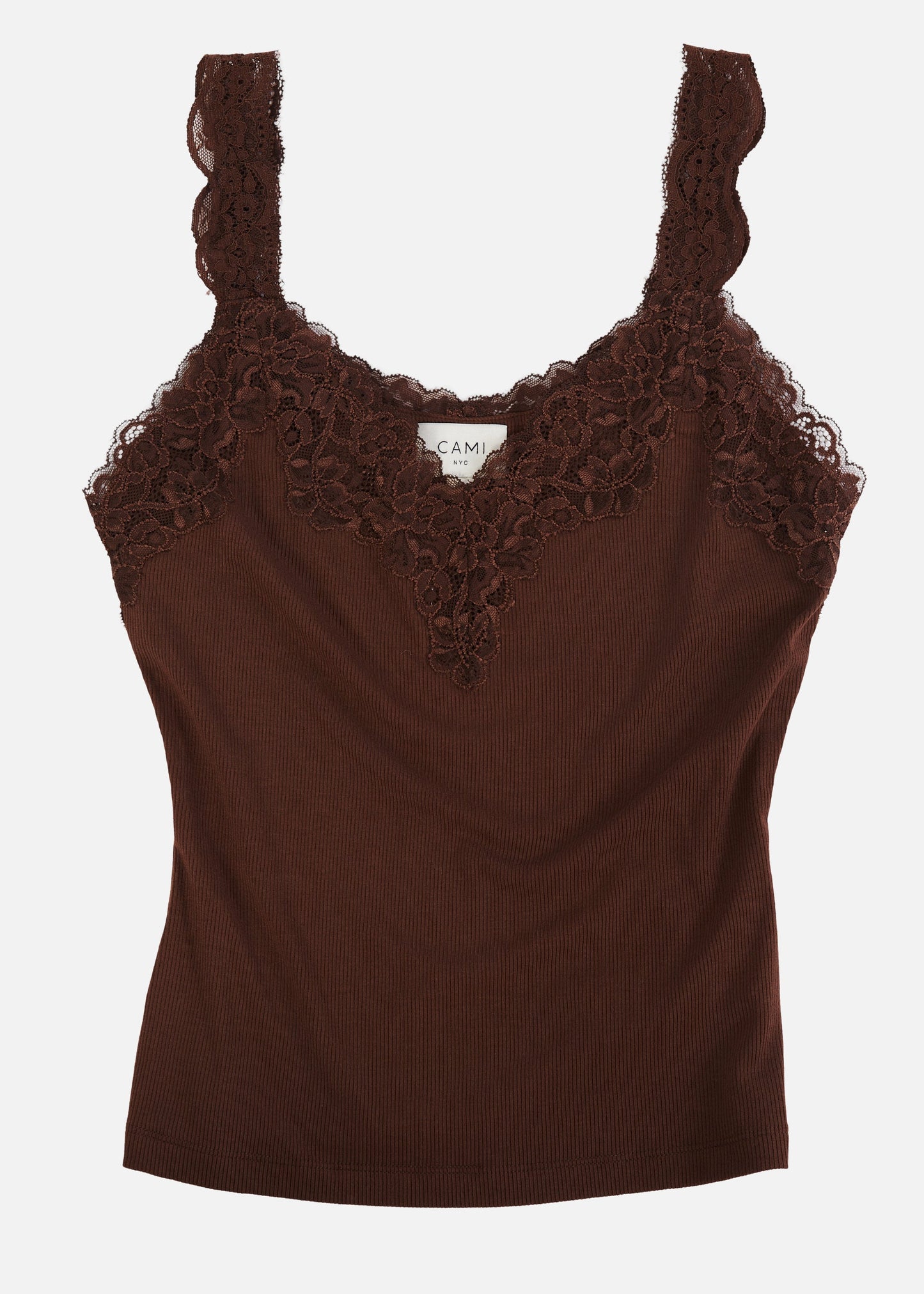 Débardeur en tricot côtelé Lani Malt